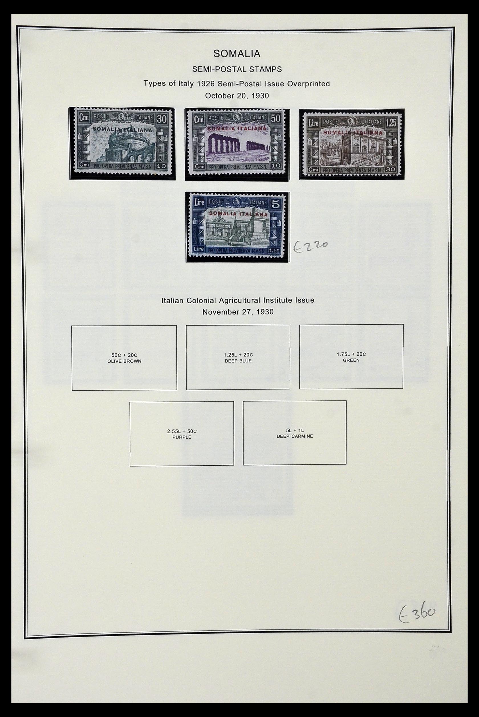 34320 186 - Postzegelverzameling 34320 Italiaanse gebieden en koloniën 1874-1941.