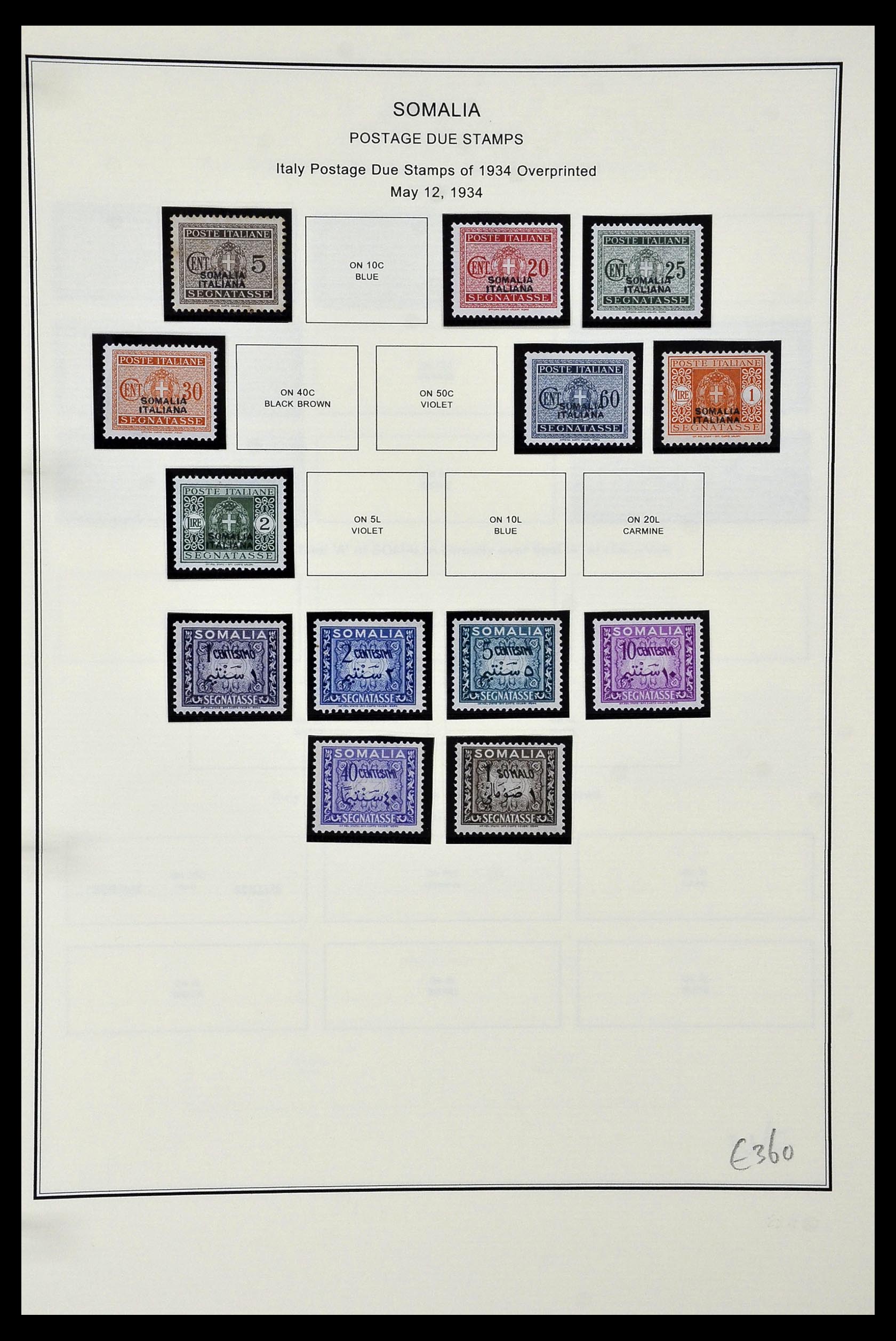 34320 196 - Postzegelverzameling 34320 Italiaanse gebieden en koloniën 1874-1941.