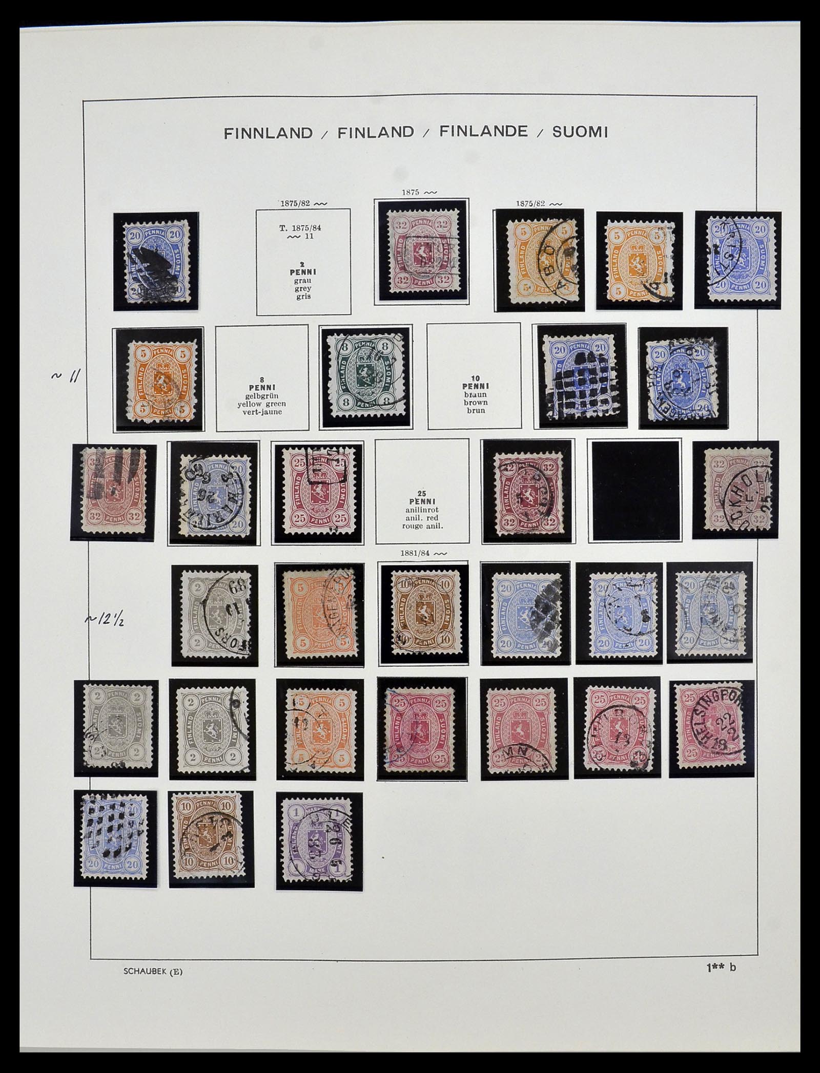 34321 002 - Postzegelverzameling 34321 Finland 1856-1999.