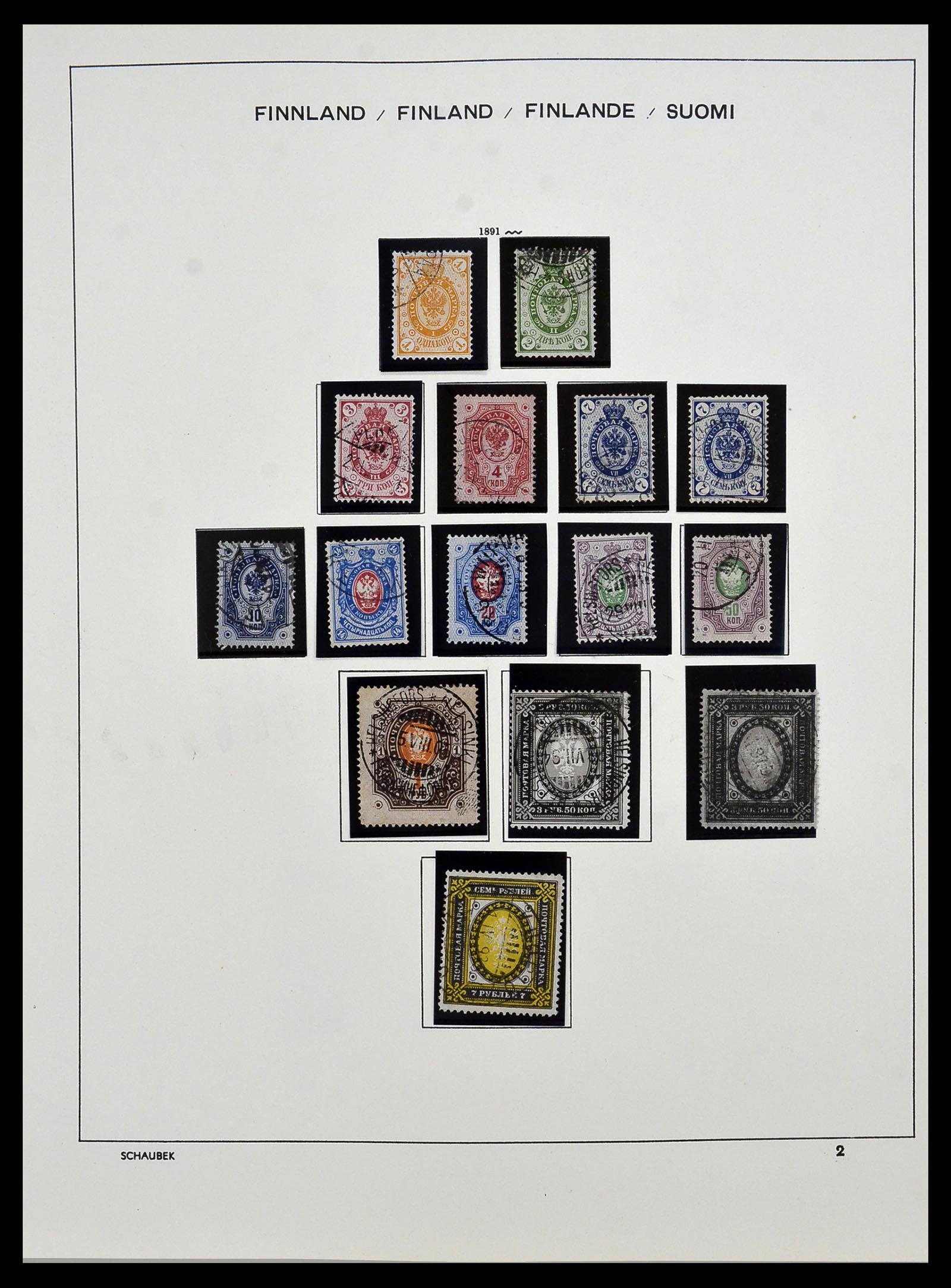 34321 006 - Postzegelverzameling 34321 Finland 1856-1999.