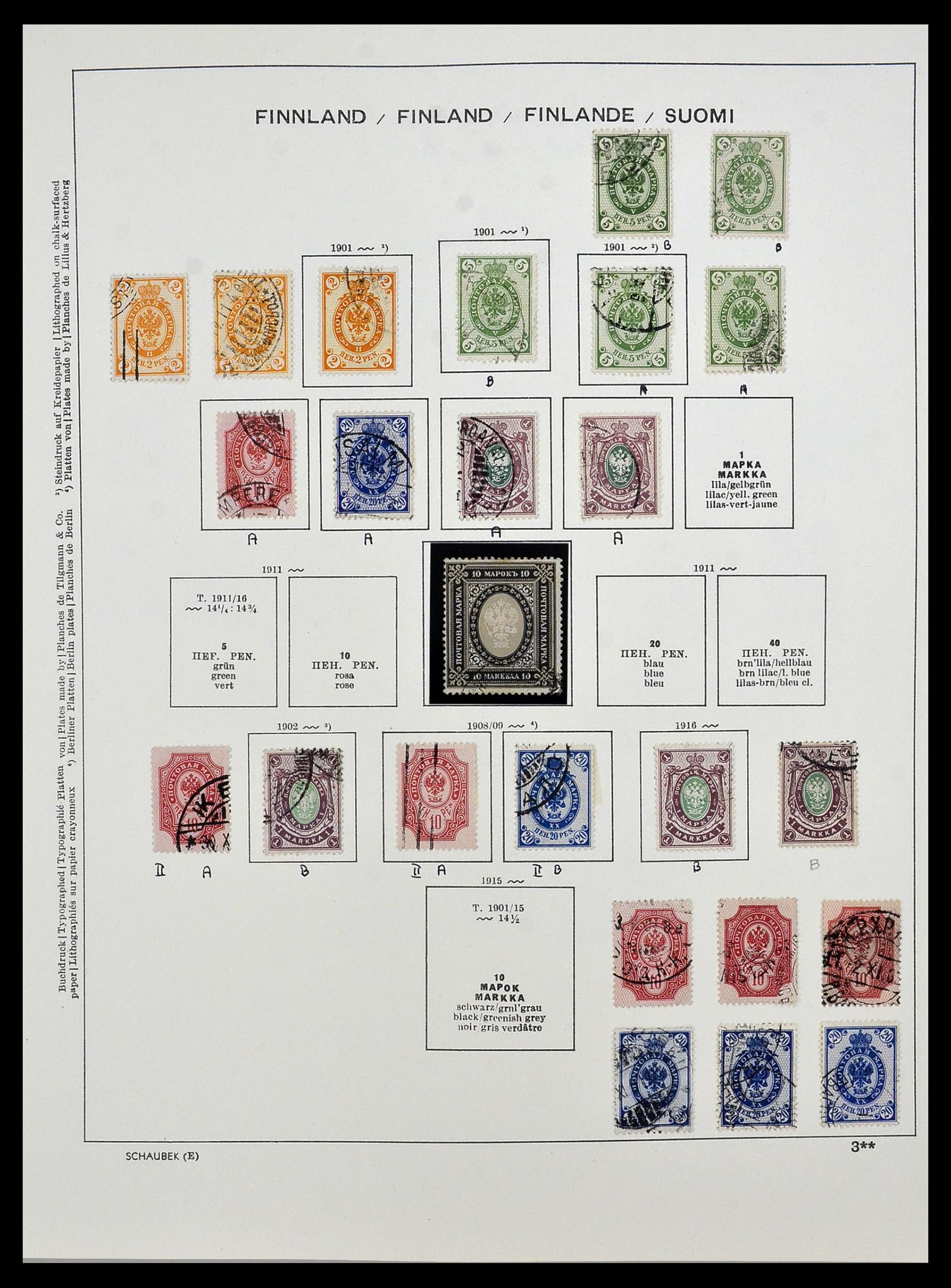 34321 008 - Postzegelverzameling 34321 Finland 1856-1999.