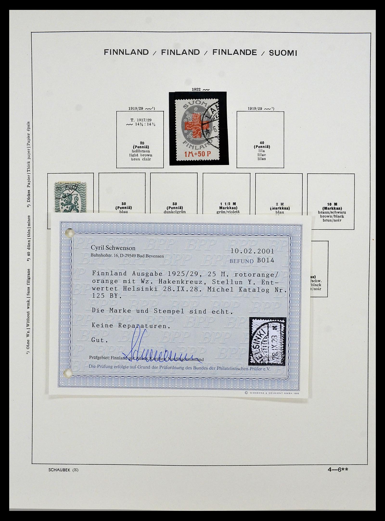 34321 013 - Postzegelverzameling 34321 Finland 1856-1999.