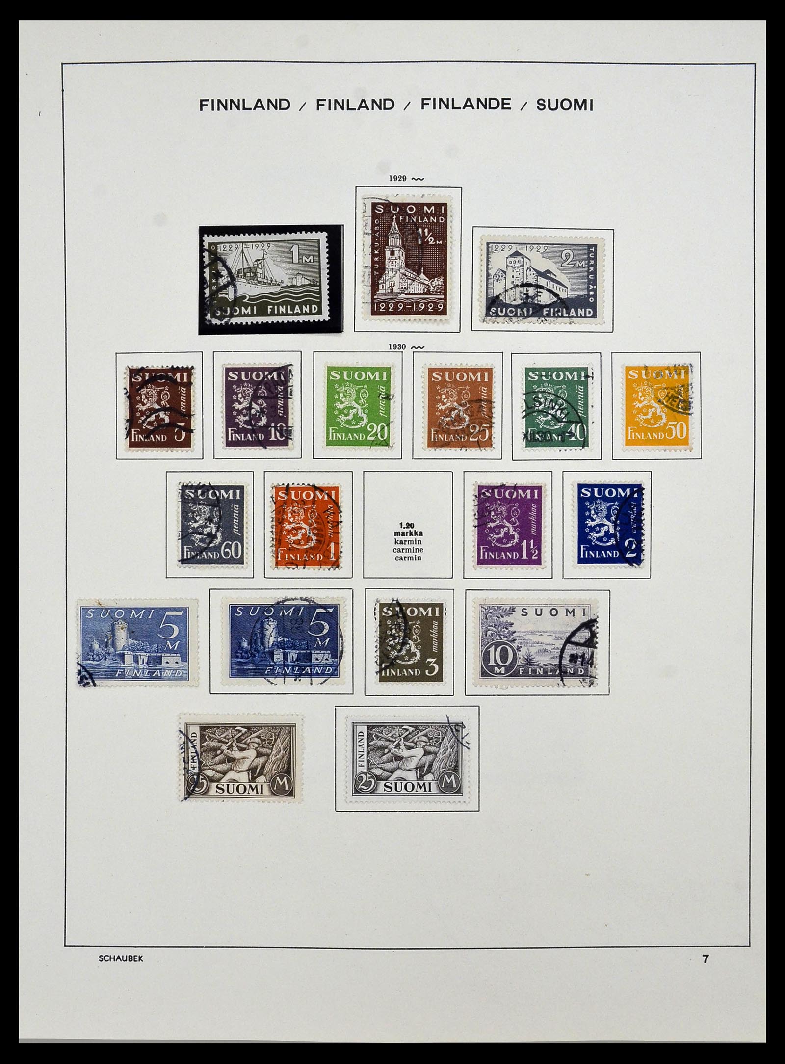 34321 015 - Stamp collection 34321 Finland 1856-1999.