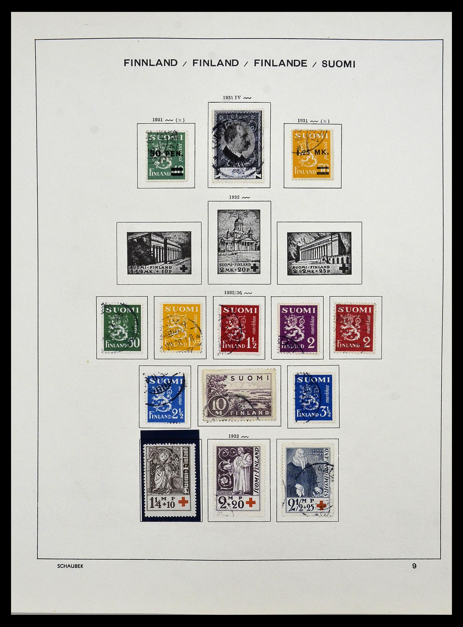 34321 017 - Postzegelverzameling 34321 Finland 1856-1999.