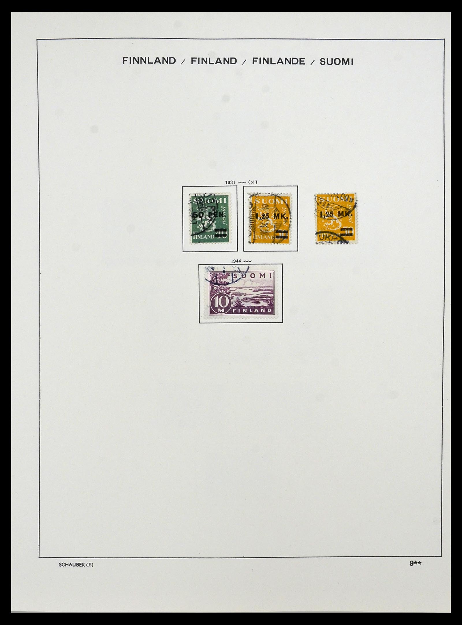 34321 018 - Postzegelverzameling 34321 Finland 1856-1999.