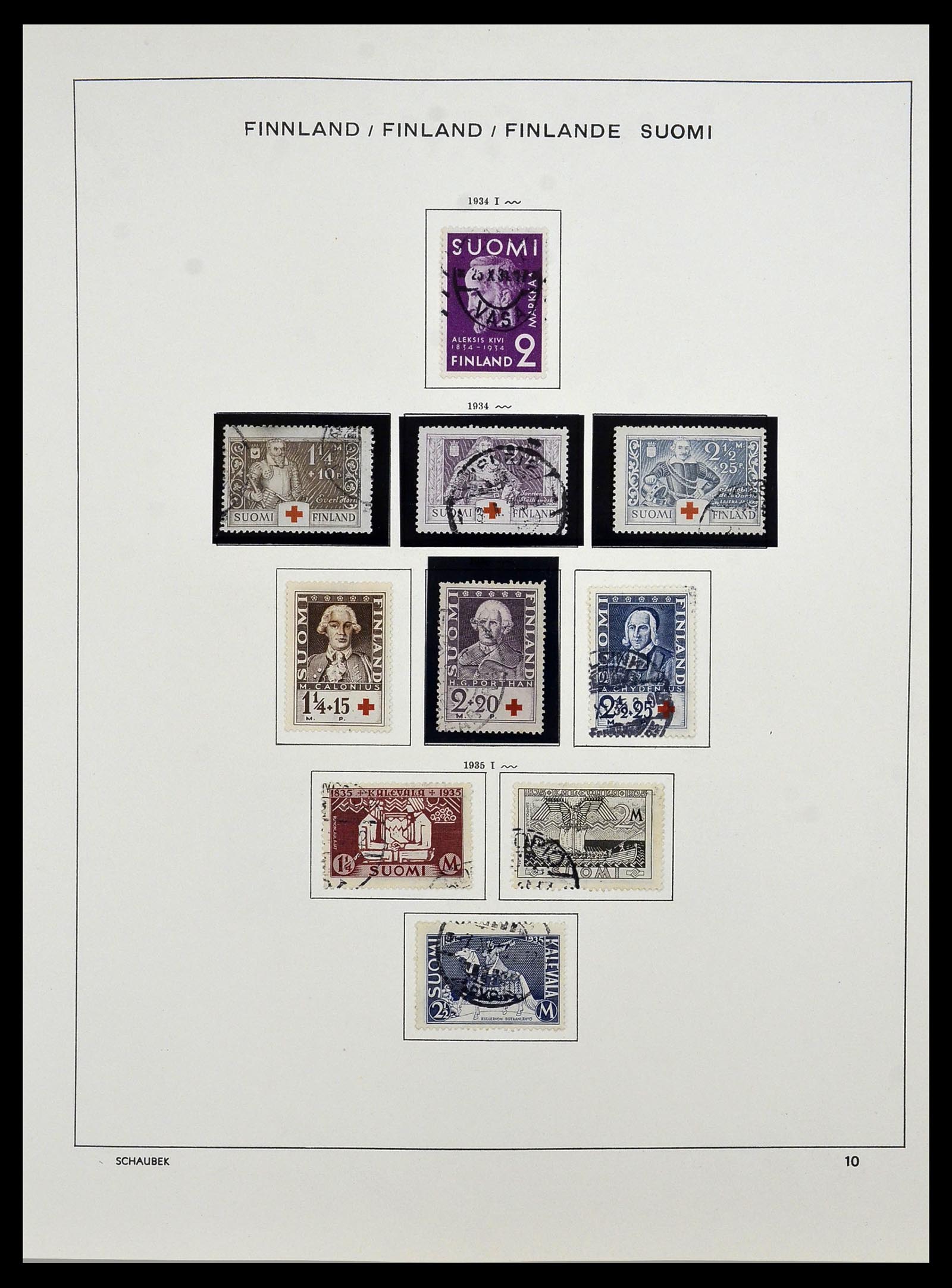 34321 019 - Postzegelverzameling 34321 Finland 1856-1999.