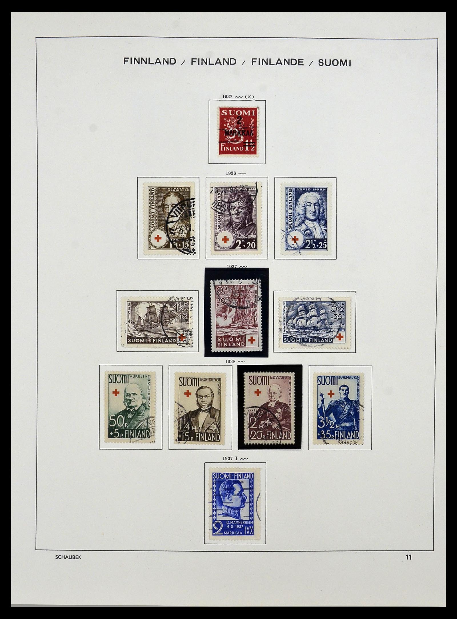 34321 020 - Postzegelverzameling 34321 Finland 1856-1999.