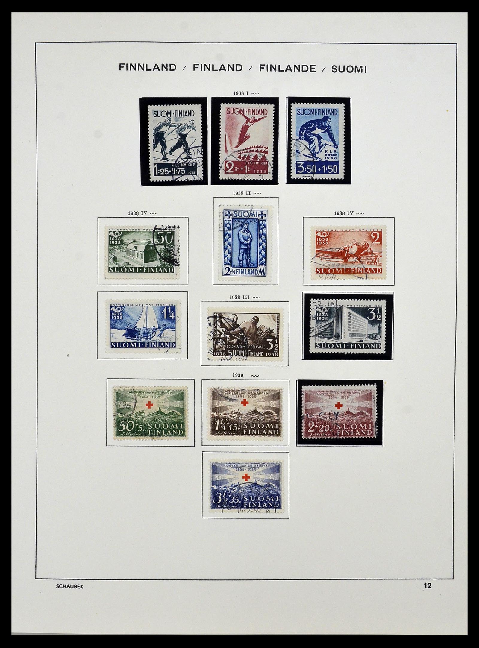 34321 021 - Postzegelverzameling 34321 Finland 1856-1999.