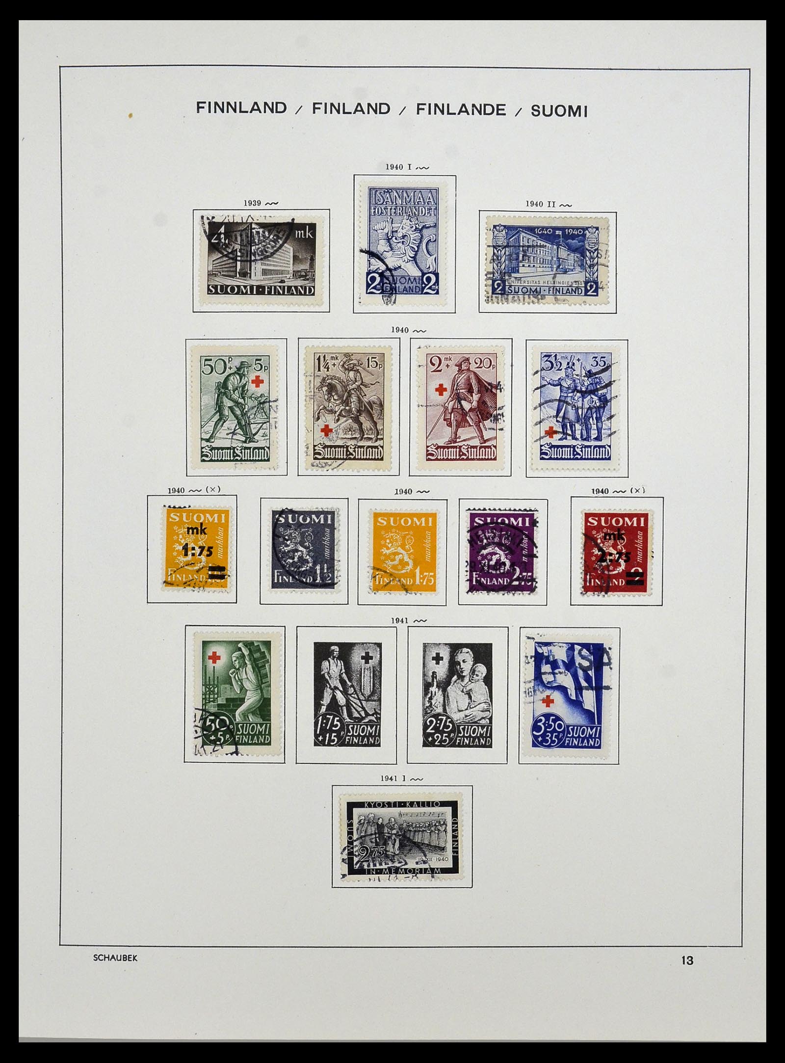 34321 022 - Postzegelverzameling 34321 Finland 1856-1999.