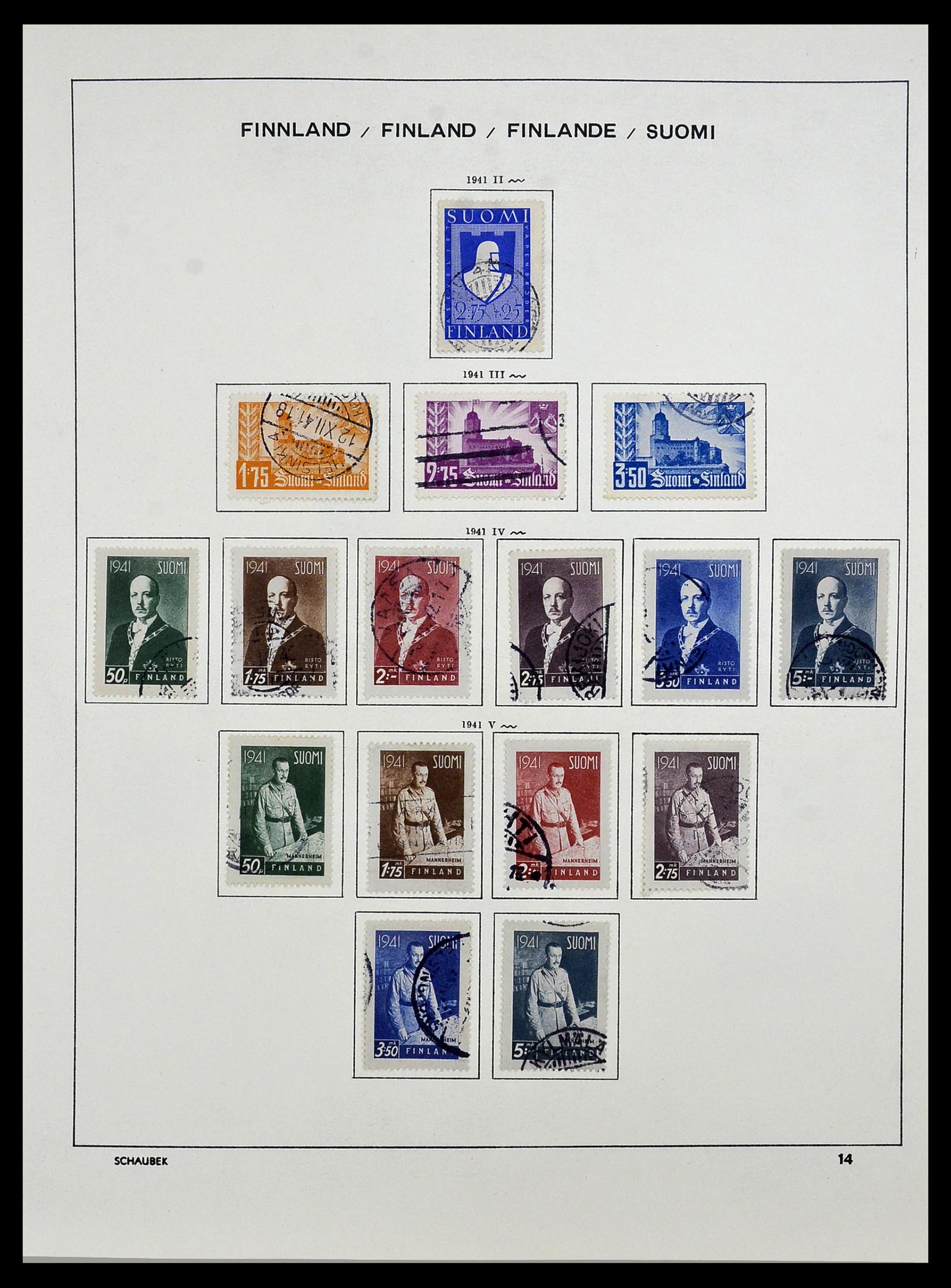 34321 023 - Postzegelverzameling 34321 Finland 1856-1999.