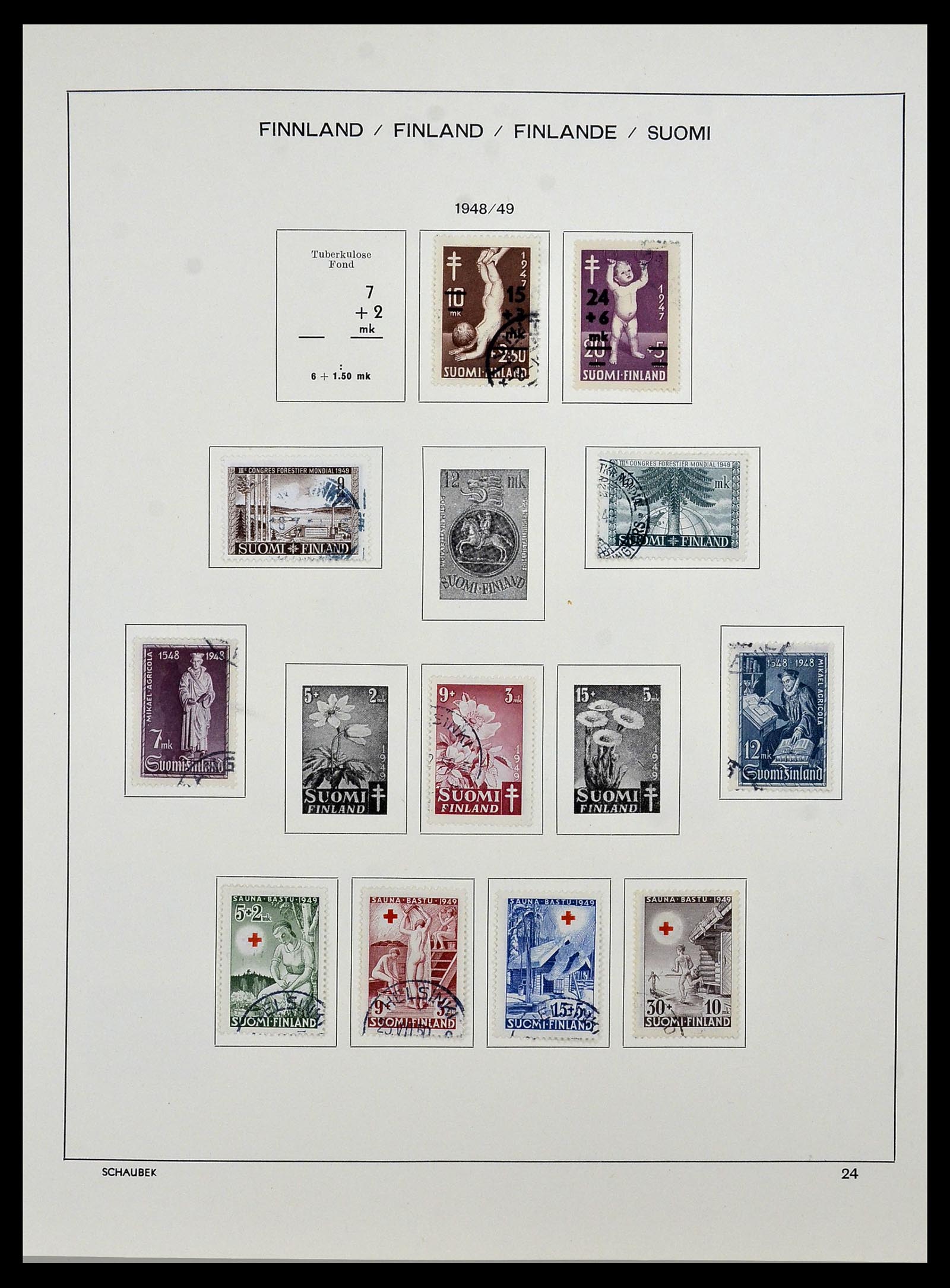34321 031 - Postzegelverzameling 34321 Finland 1856-1999.