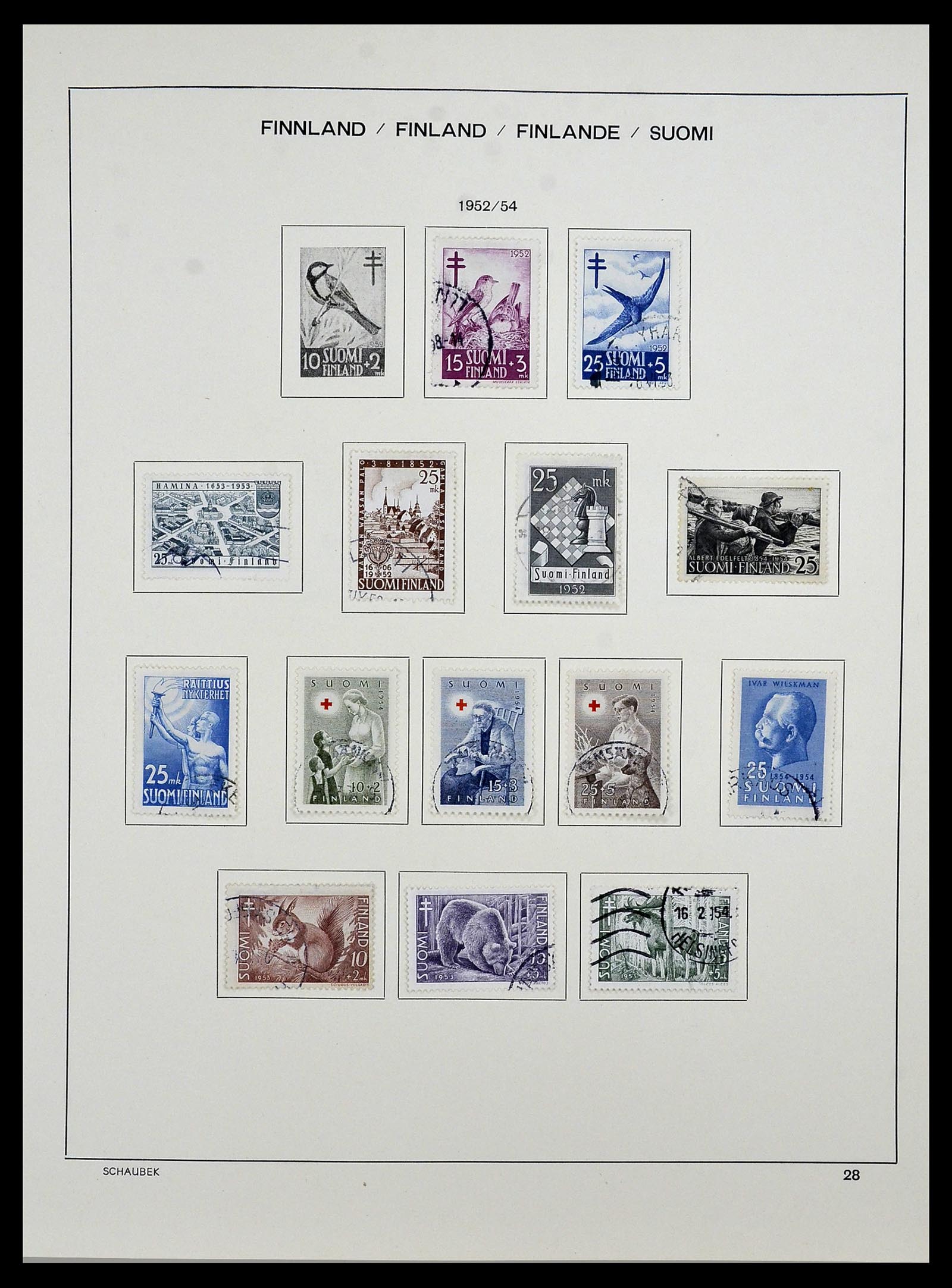 34321 035 - Postzegelverzameling 34321 Finland 1856-1999.