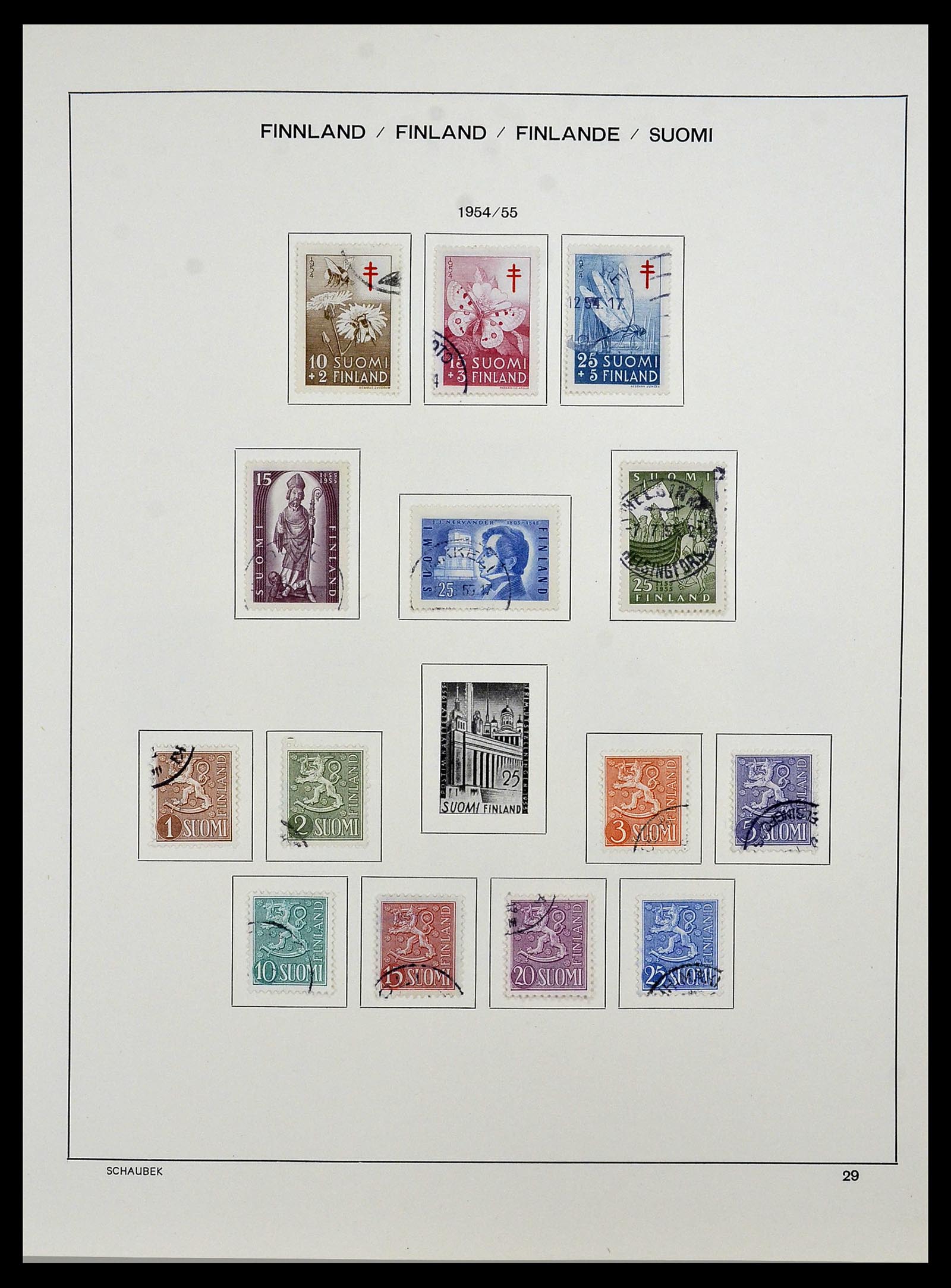 34321 036 - Postzegelverzameling 34321 Finland 1856-1999.