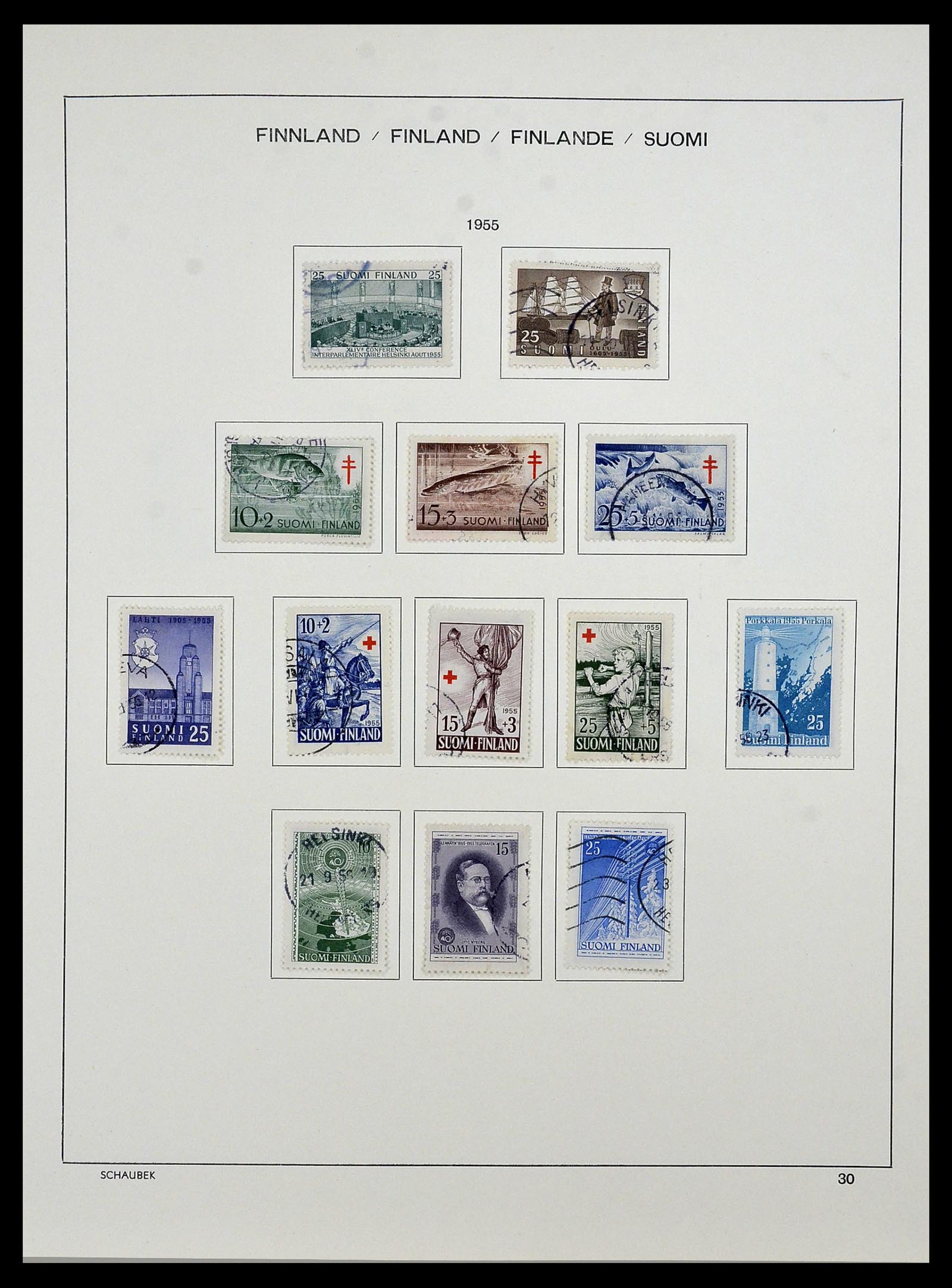 34321 037 - Postzegelverzameling 34321 Finland 1856-1999.