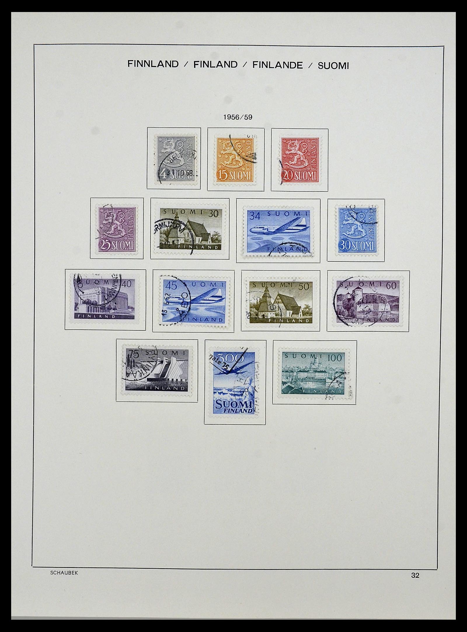 34321 039 - Postzegelverzameling 34321 Finland 1856-1999.