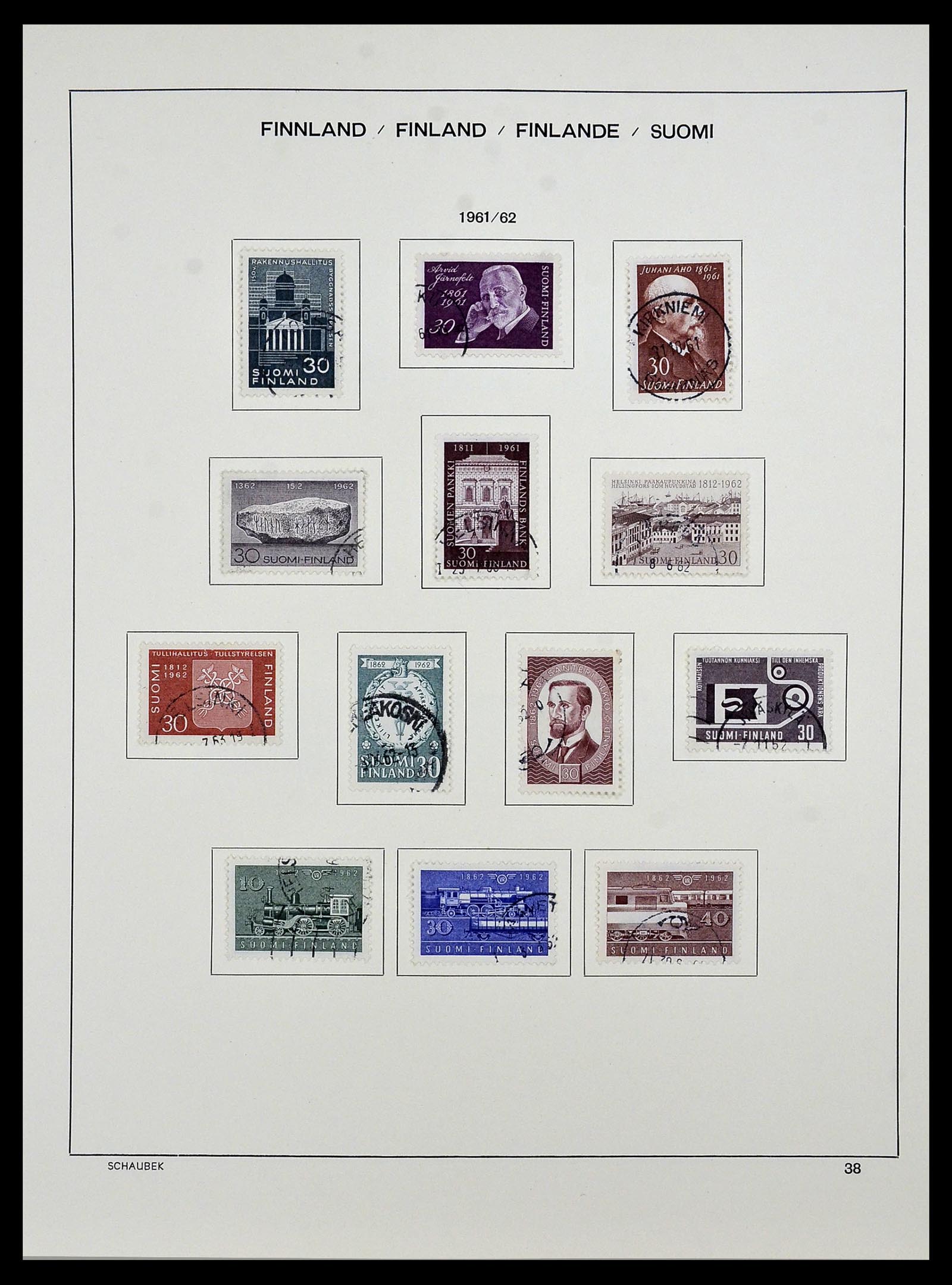 34321 045 - Postzegelverzameling 34321 Finland 1856-1999.