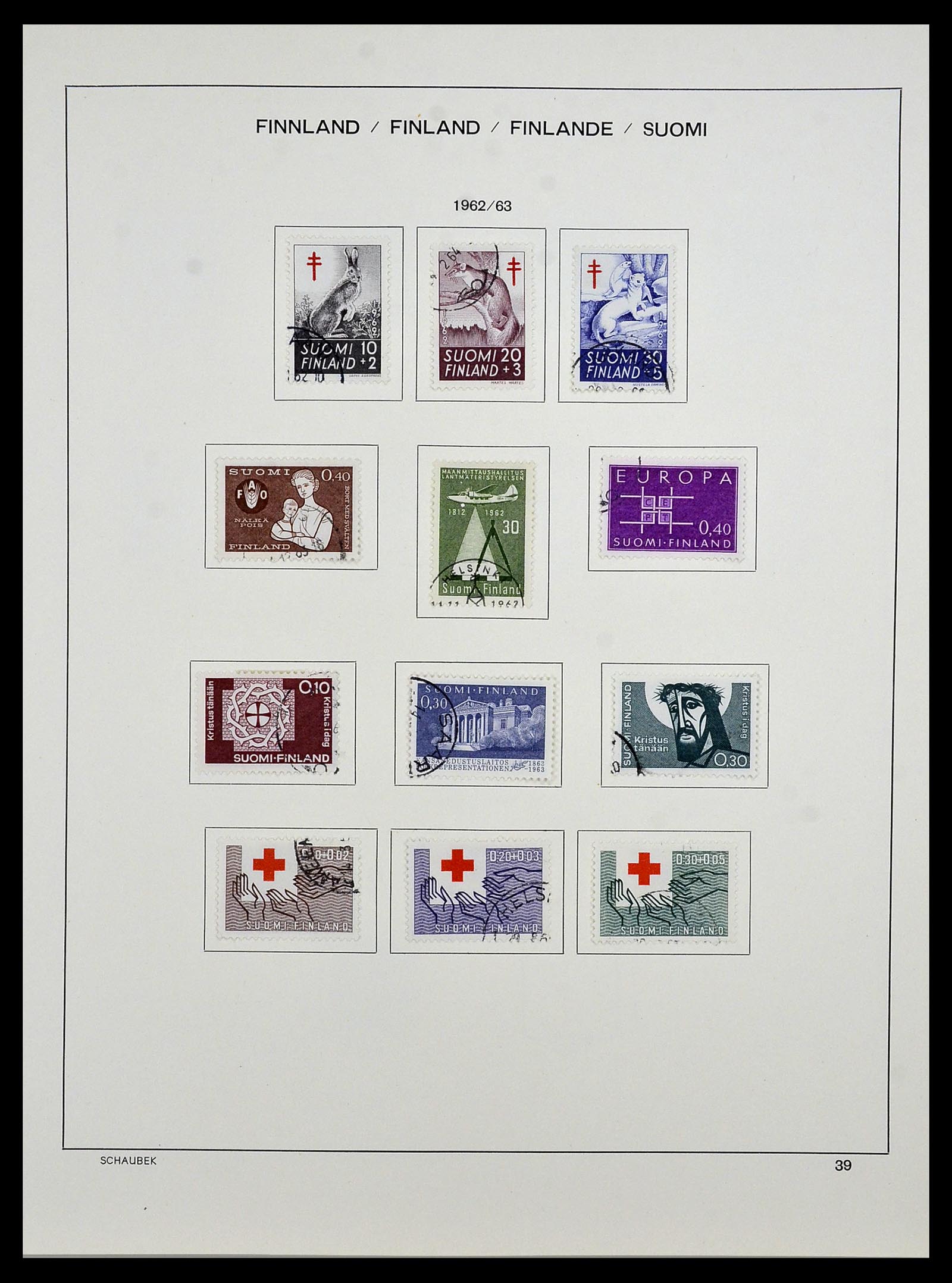 34321 046 - Postzegelverzameling 34321 Finland 1856-1999.