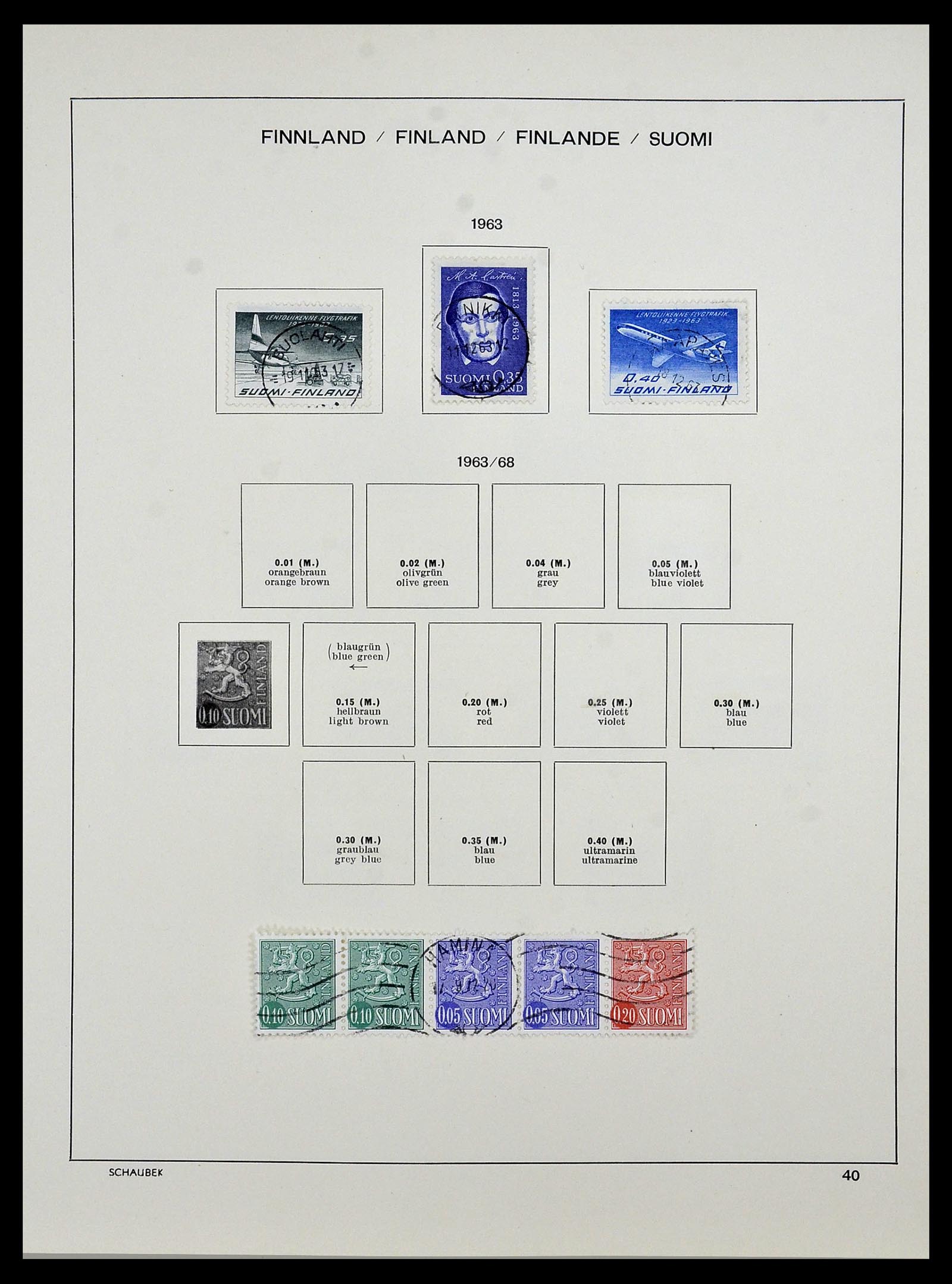 34321 049 - Postzegelverzameling 34321 Finland 1856-1999.