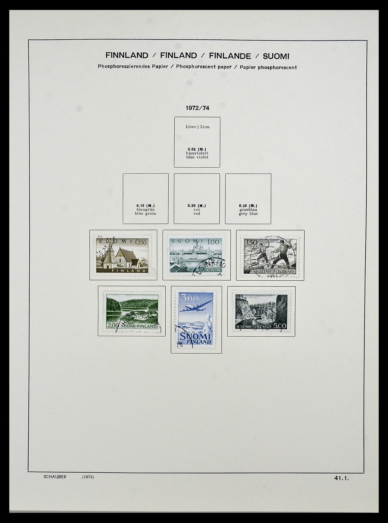 34321 051 - Postzegelverzameling 34321 Finland 1856-1999.