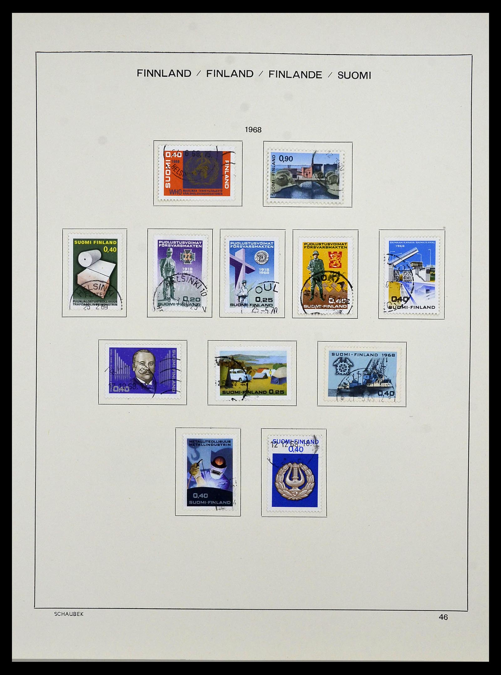 34321 056 - Postzegelverzameling 34321 Finland 1856-1999.