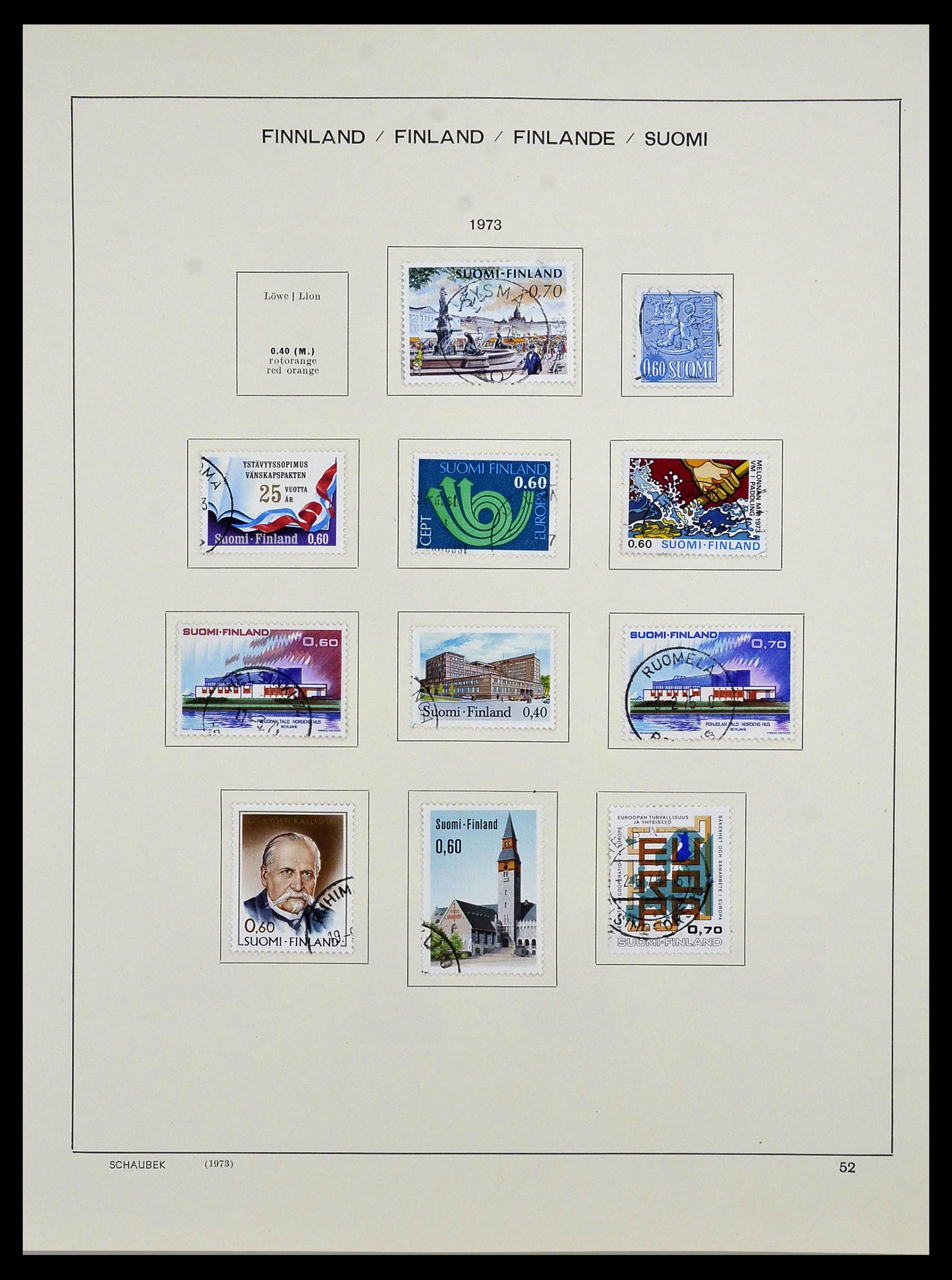 34321 062 - Postzegelverzameling 34321 Finland 1856-1999.