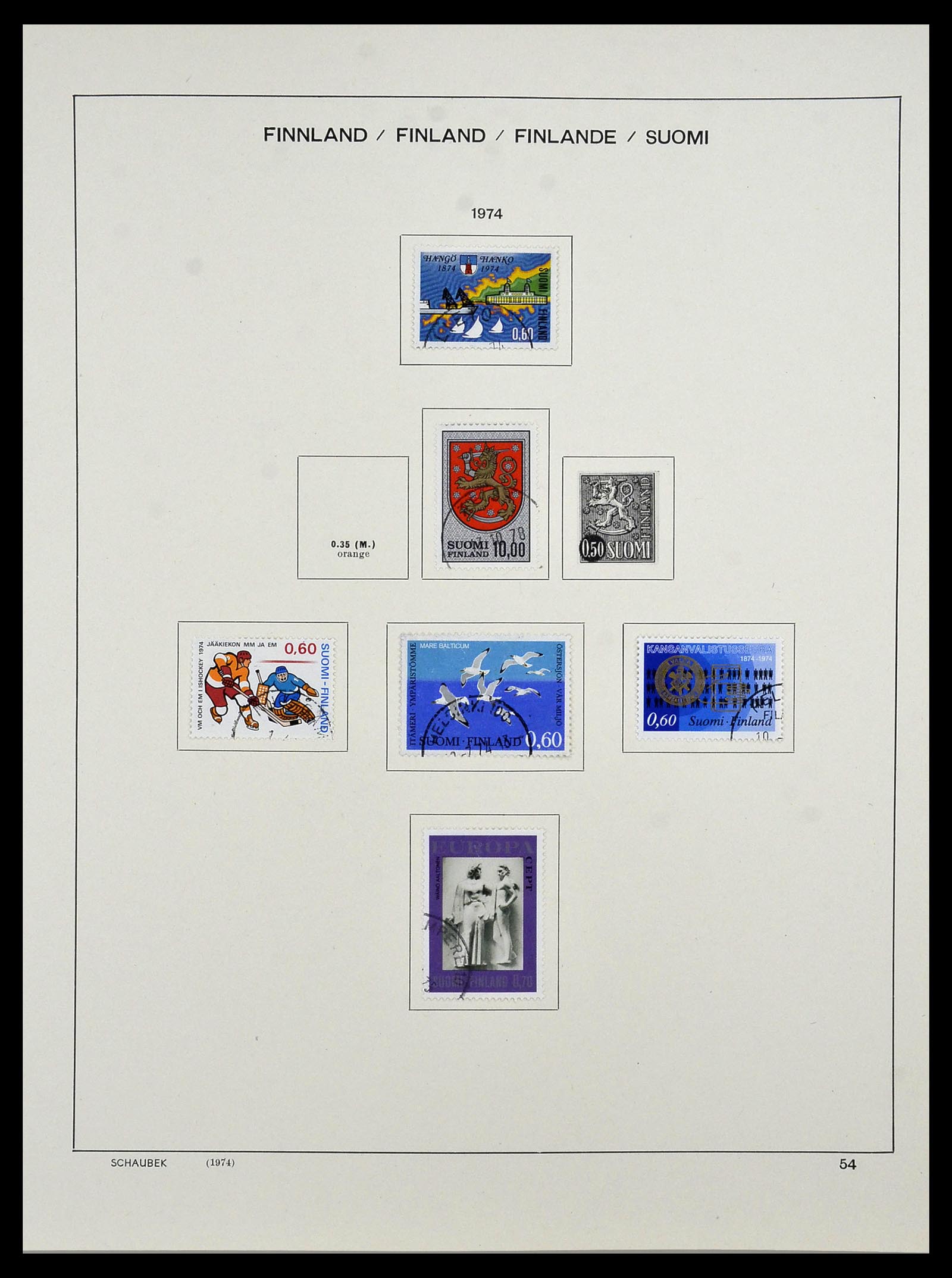 34321 064 - Postzegelverzameling 34321 Finland 1856-1999.