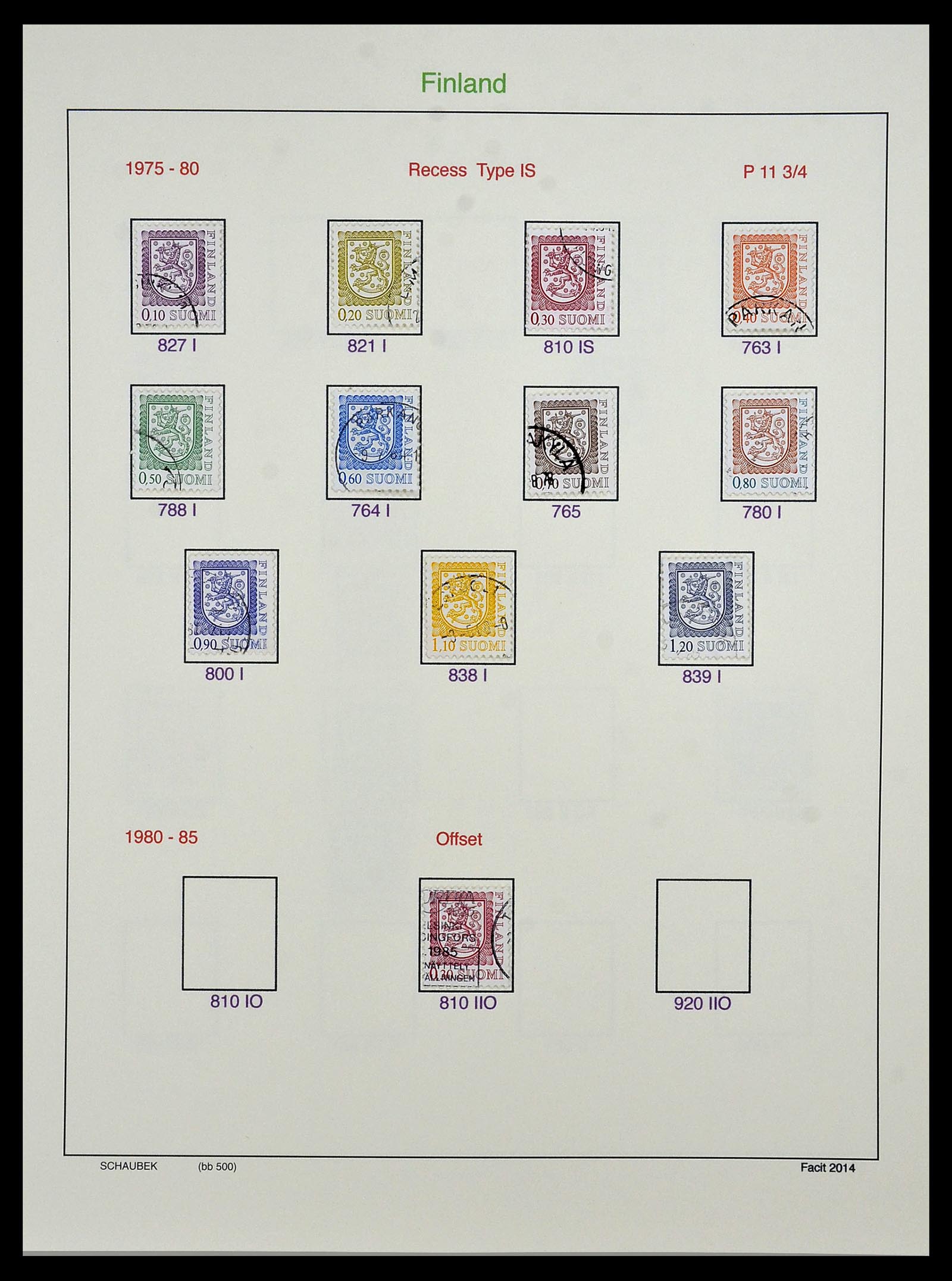 34321 067 - Postzegelverzameling 34321 Finland 1856-1999.