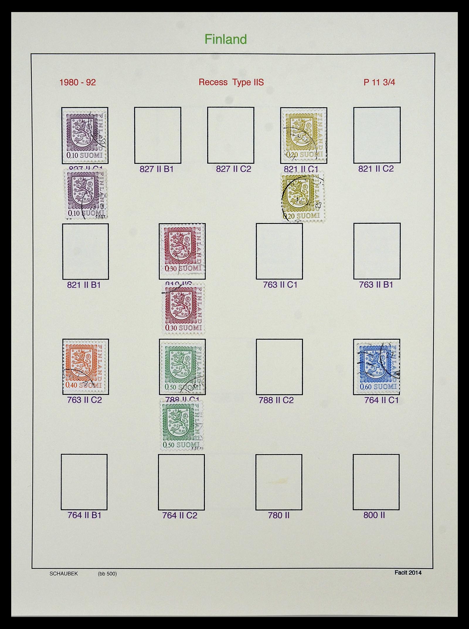 34321 068 - Postzegelverzameling 34321 Finland 1856-1999.