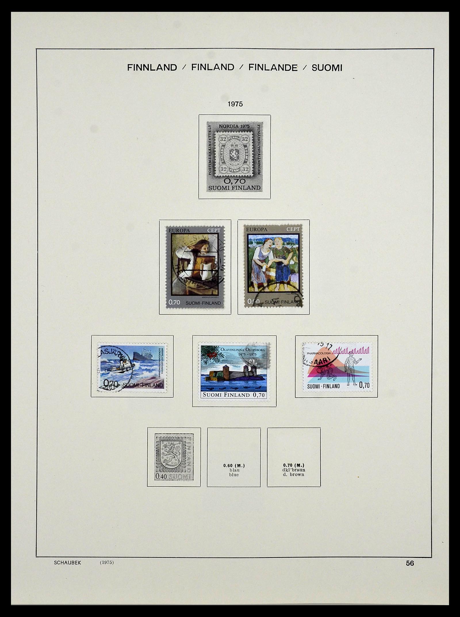 34321 070 - Postzegelverzameling 34321 Finland 1856-1999.