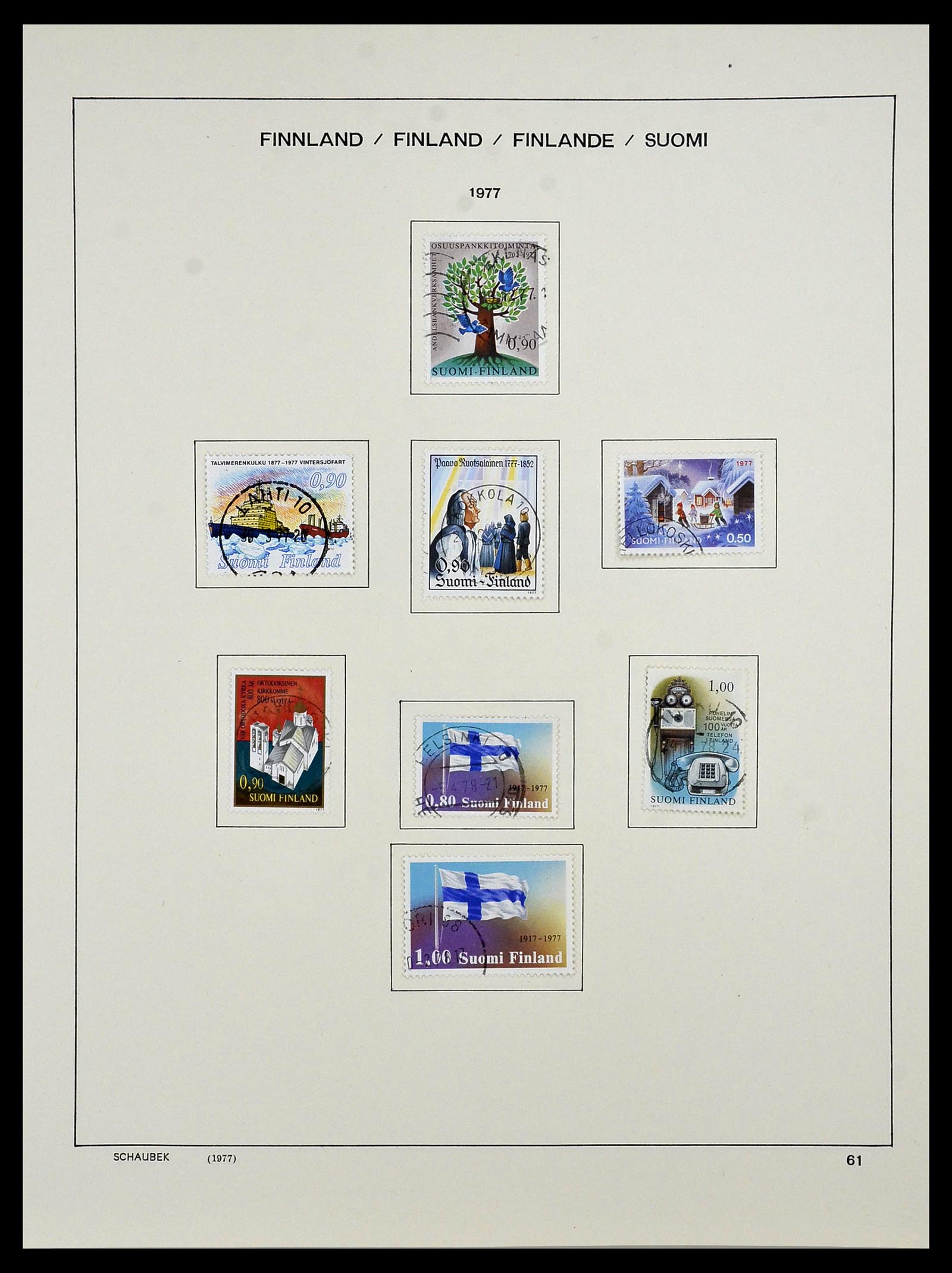34321 075 - Postzegelverzameling 34321 Finland 1856-1999.