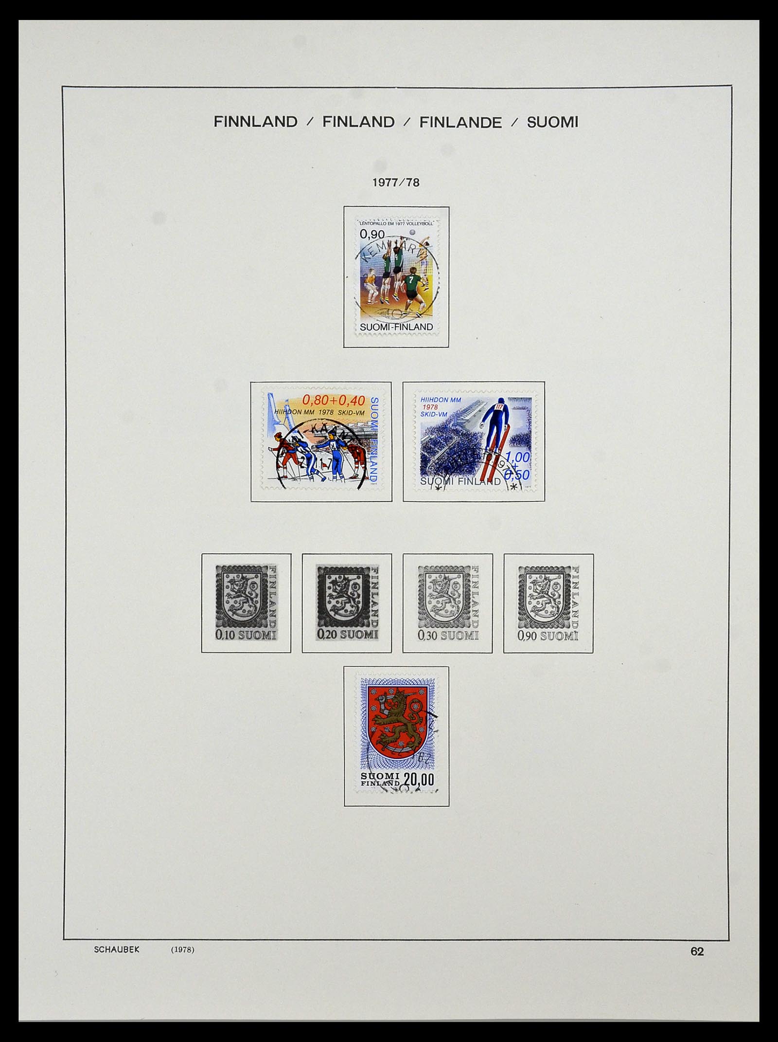 34321 076 - Postzegelverzameling 34321 Finland 1856-1999.