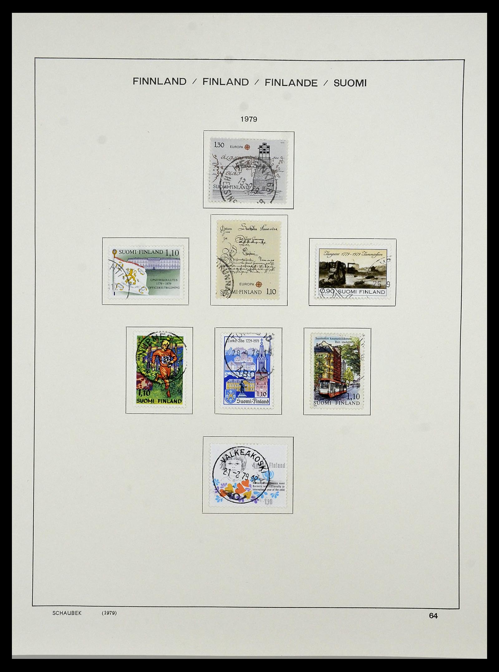 34321 078 - Postzegelverzameling 34321 Finland 1856-1999.