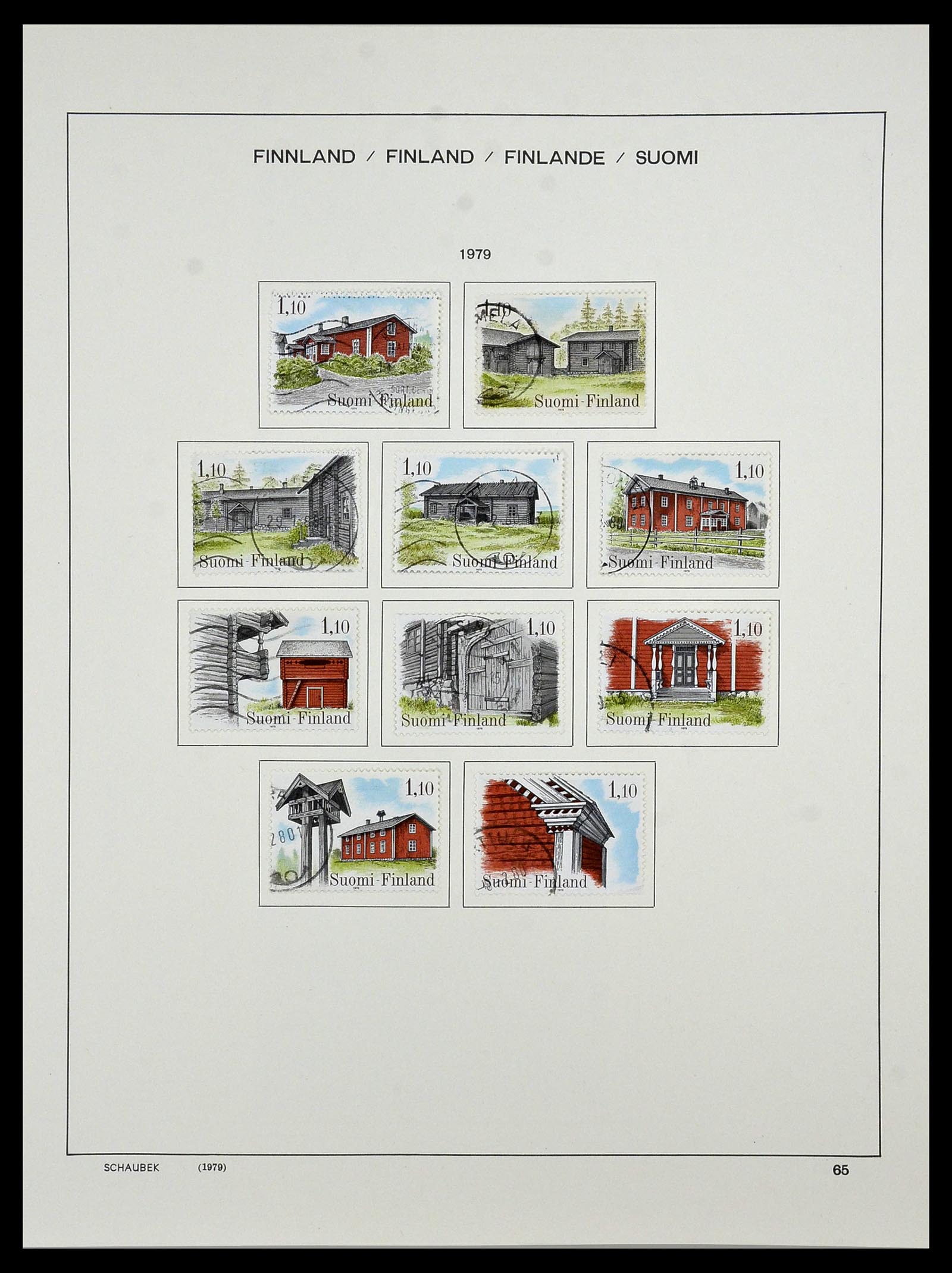 34321 079 - Postzegelverzameling 34321 Finland 1856-1999.