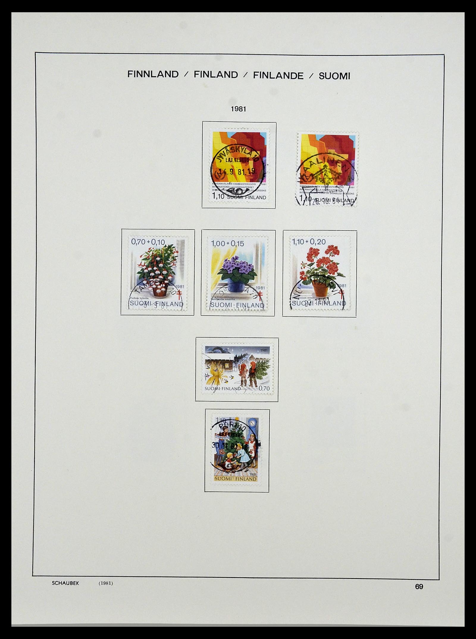 34321 083 - Postzegelverzameling 34321 Finland 1856-1999.