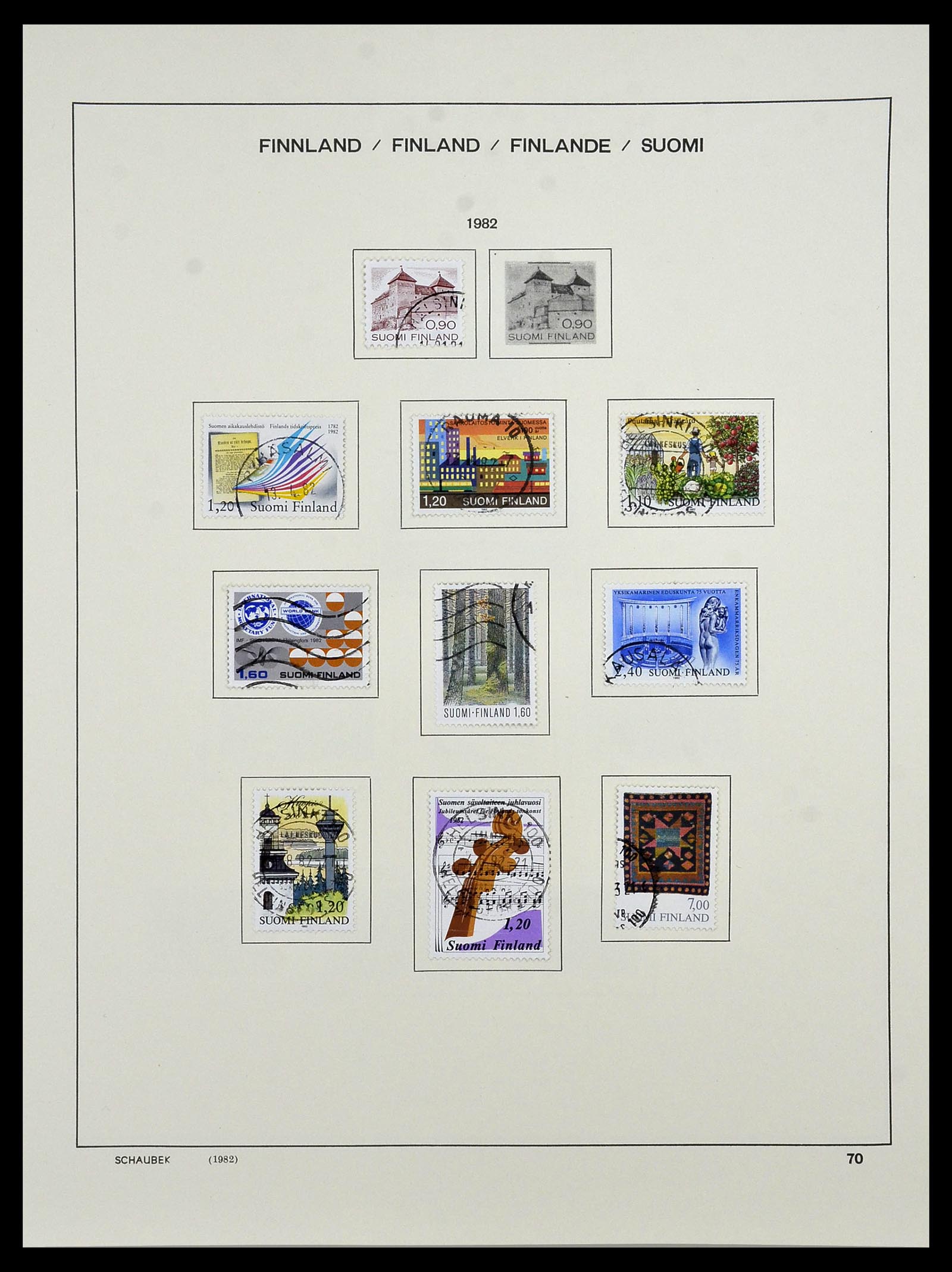 34321 084 - Postzegelverzameling 34321 Finland 1856-1999.