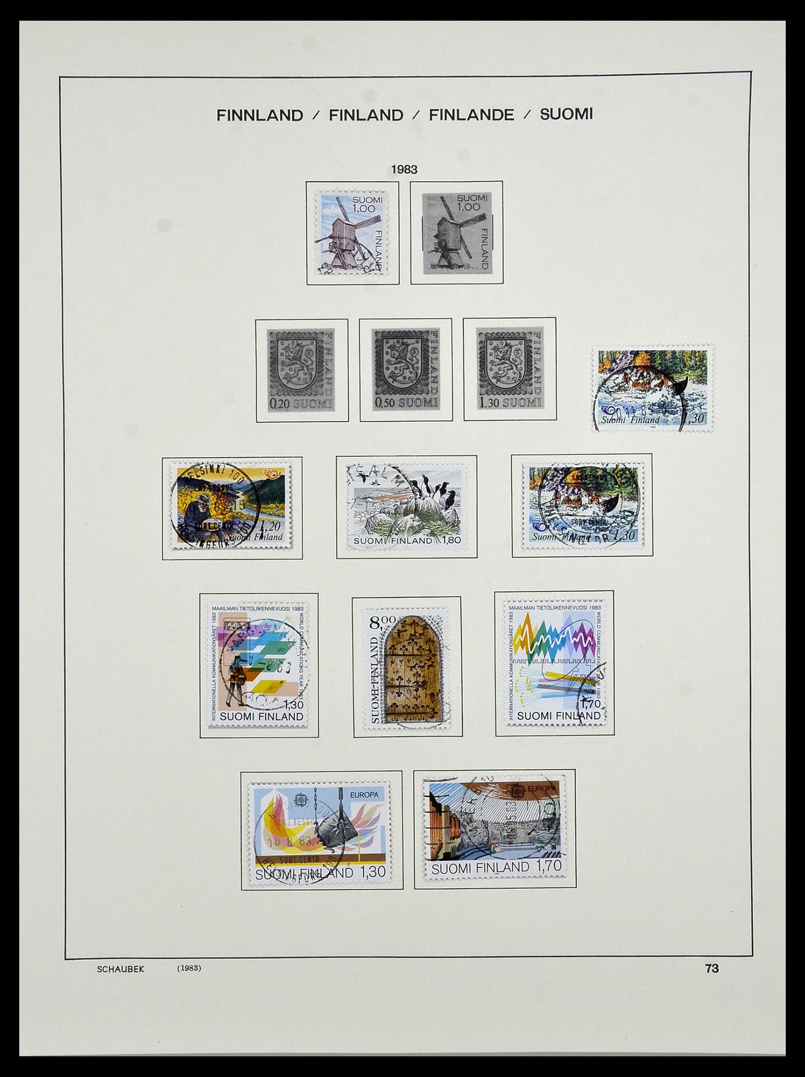 34321 087 - Postzegelverzameling 34321 Finland 1856-1999.