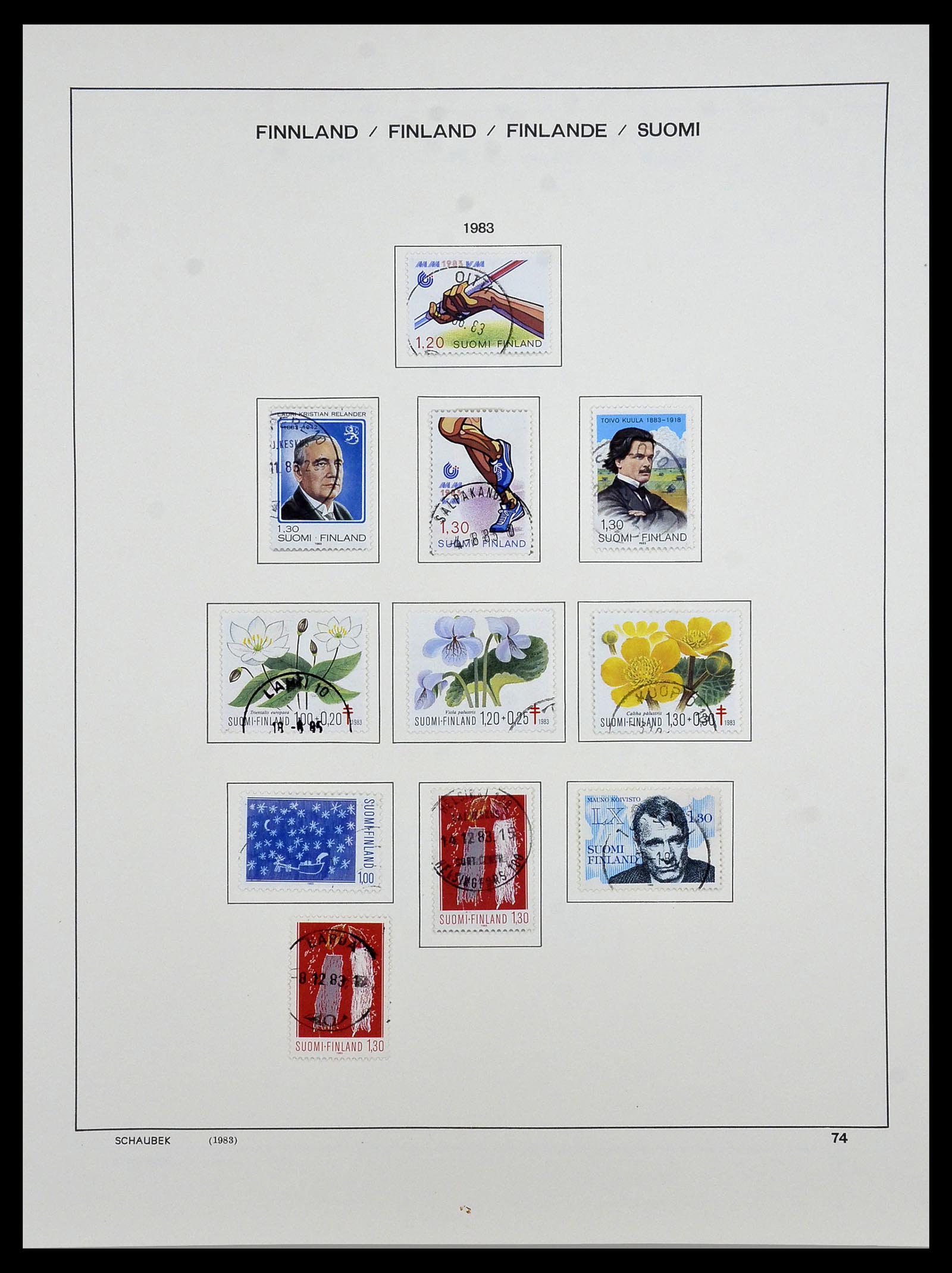 34321 088 - Postzegelverzameling 34321 Finland 1856-1999.