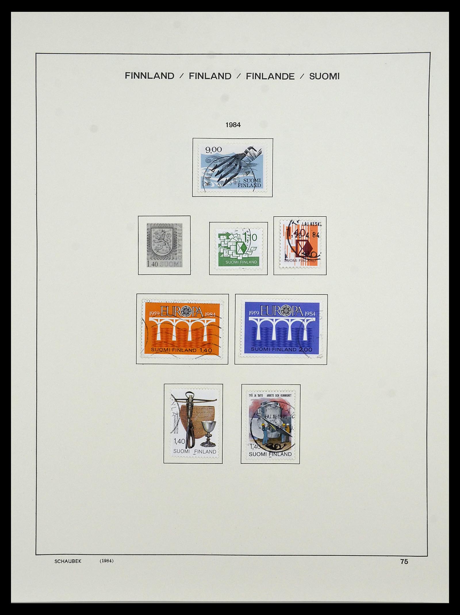 34321 089 - Postzegelverzameling 34321 Finland 1856-1999.