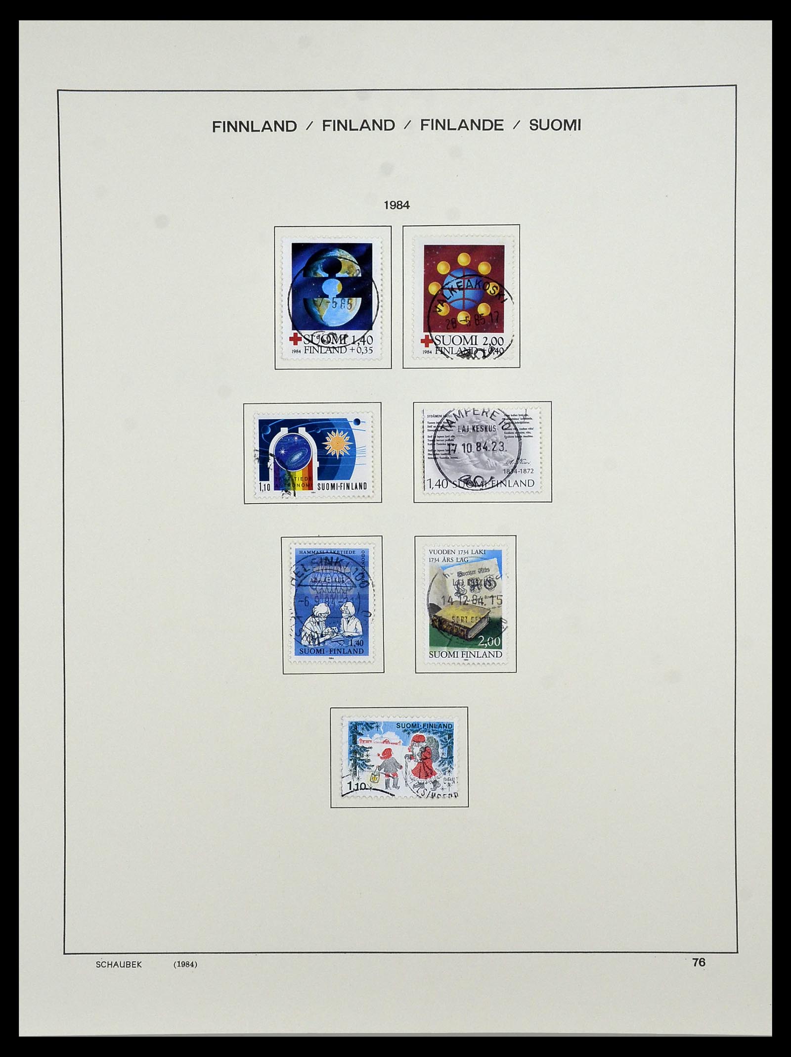 34321 090 - Postzegelverzameling 34321 Finland 1856-1999.