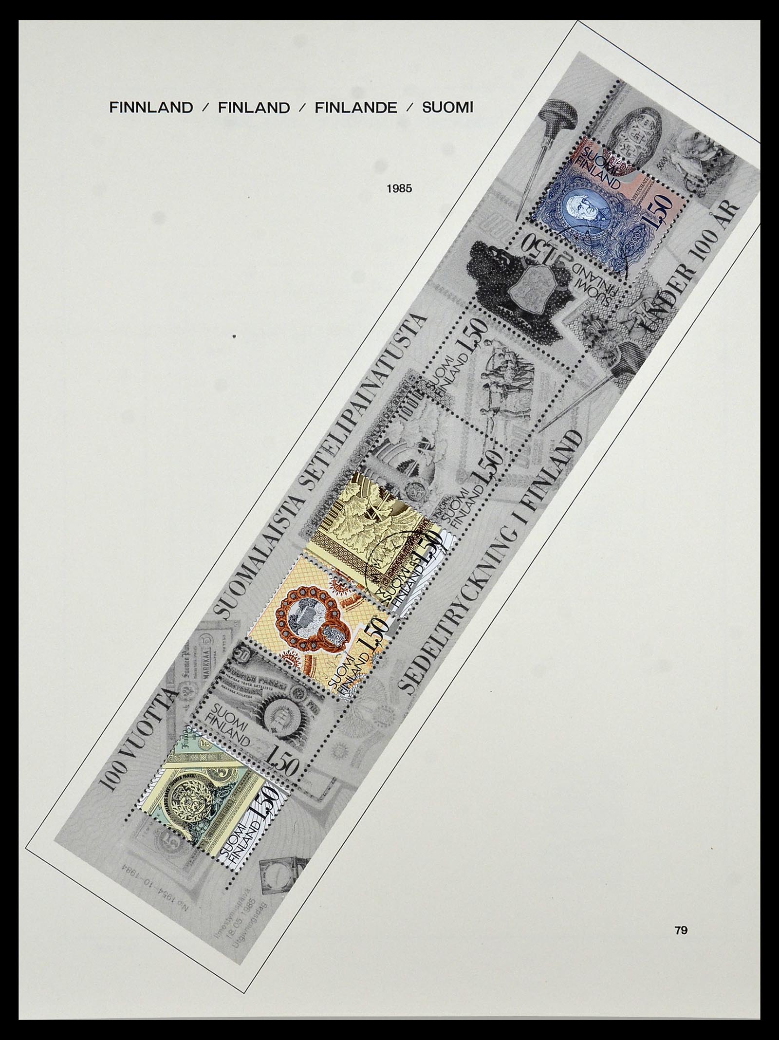 34321 093 - Postzegelverzameling 34321 Finland 1856-1999.