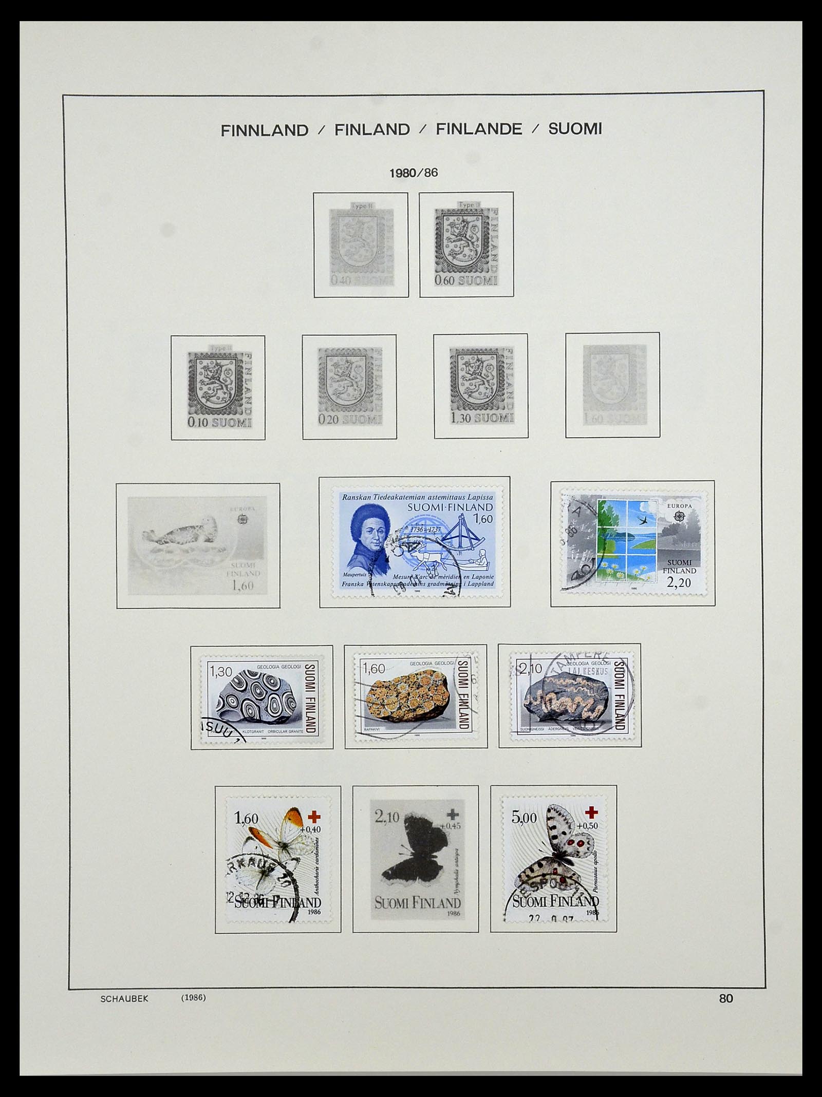 34321 095 - Postzegelverzameling 34321 Finland 1856-1999.