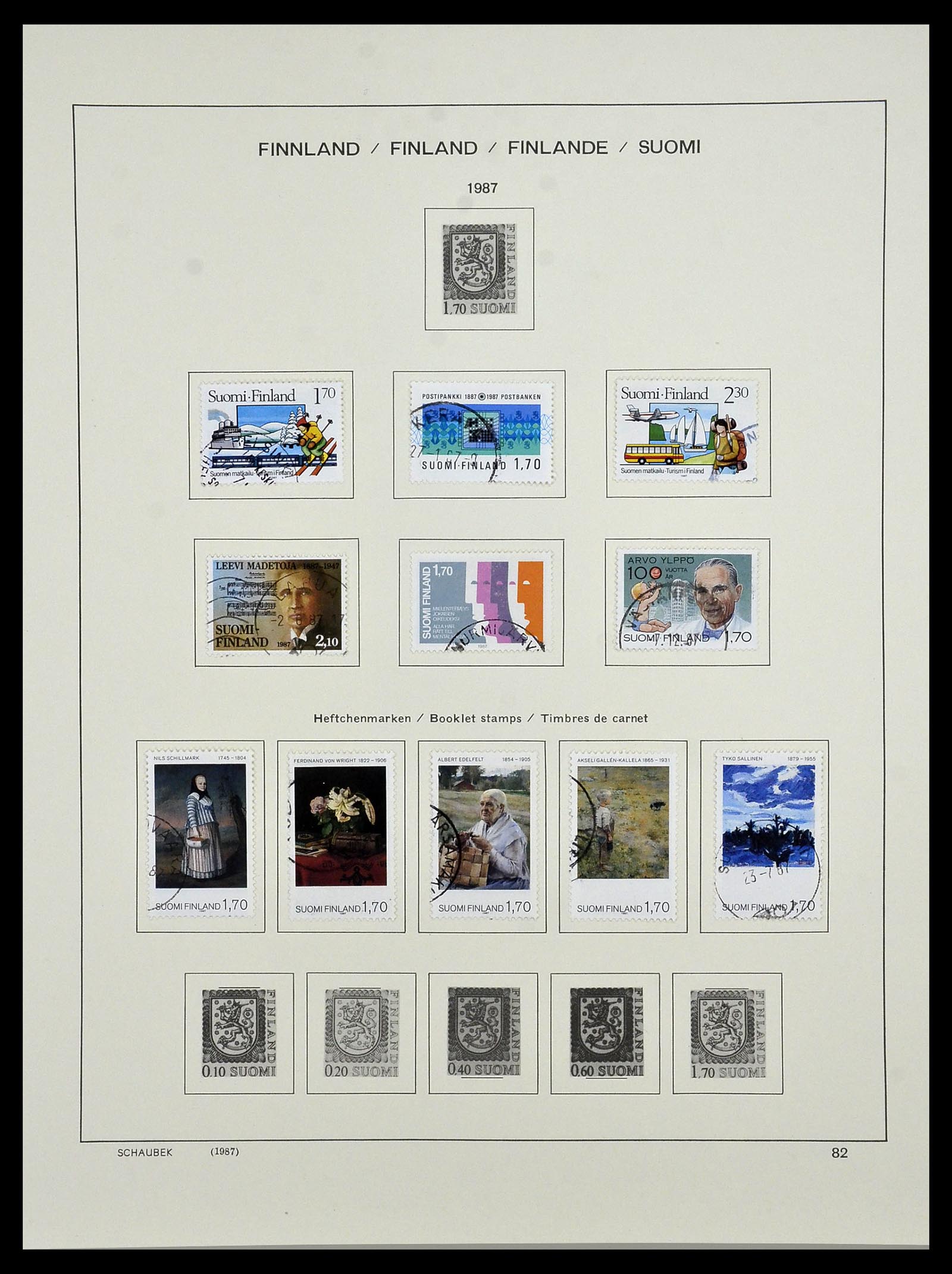 34321 098 - Postzegelverzameling 34321 Finland 1856-1999.