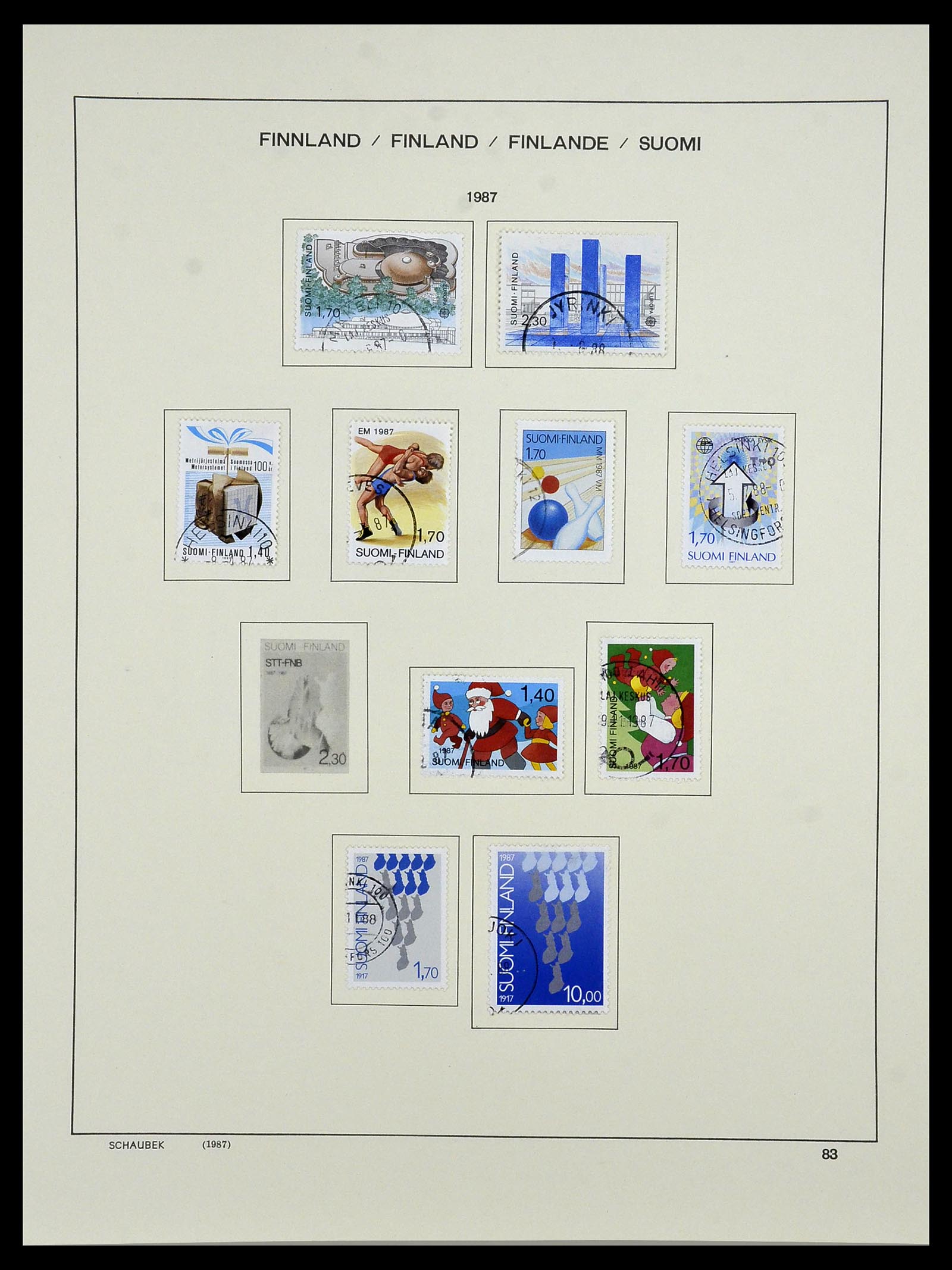 34321 099 - Postzegelverzameling 34321 Finland 1856-1999.