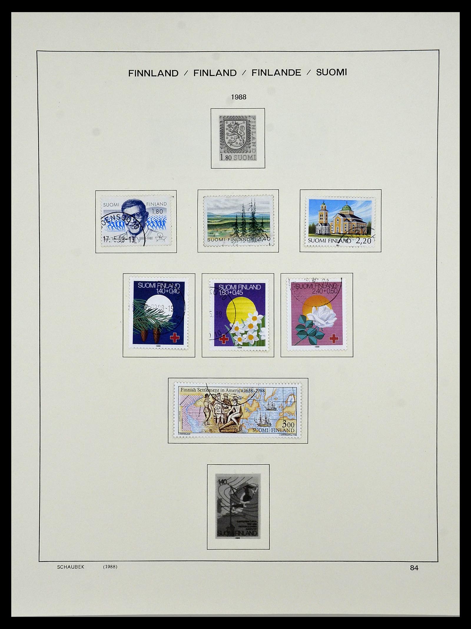 34321 101 - Stamp collection 34321 Finland 1856-1999.