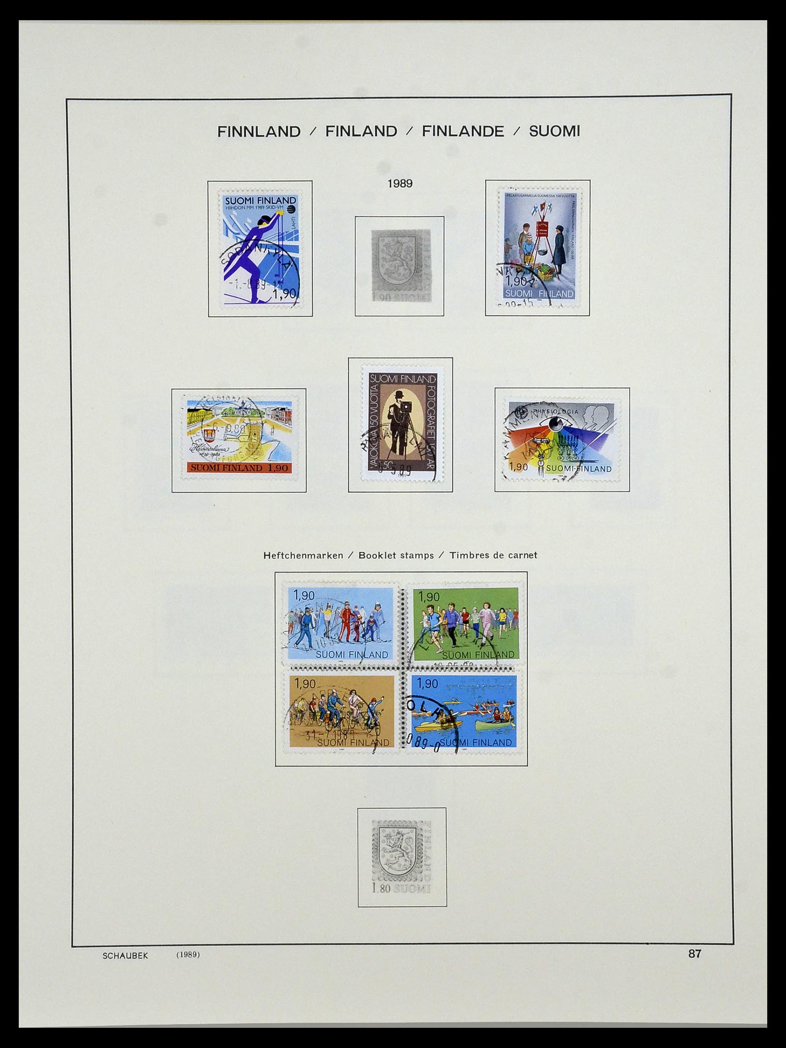 34321 105 - Postzegelverzameling 34321 Finland 1856-1999.