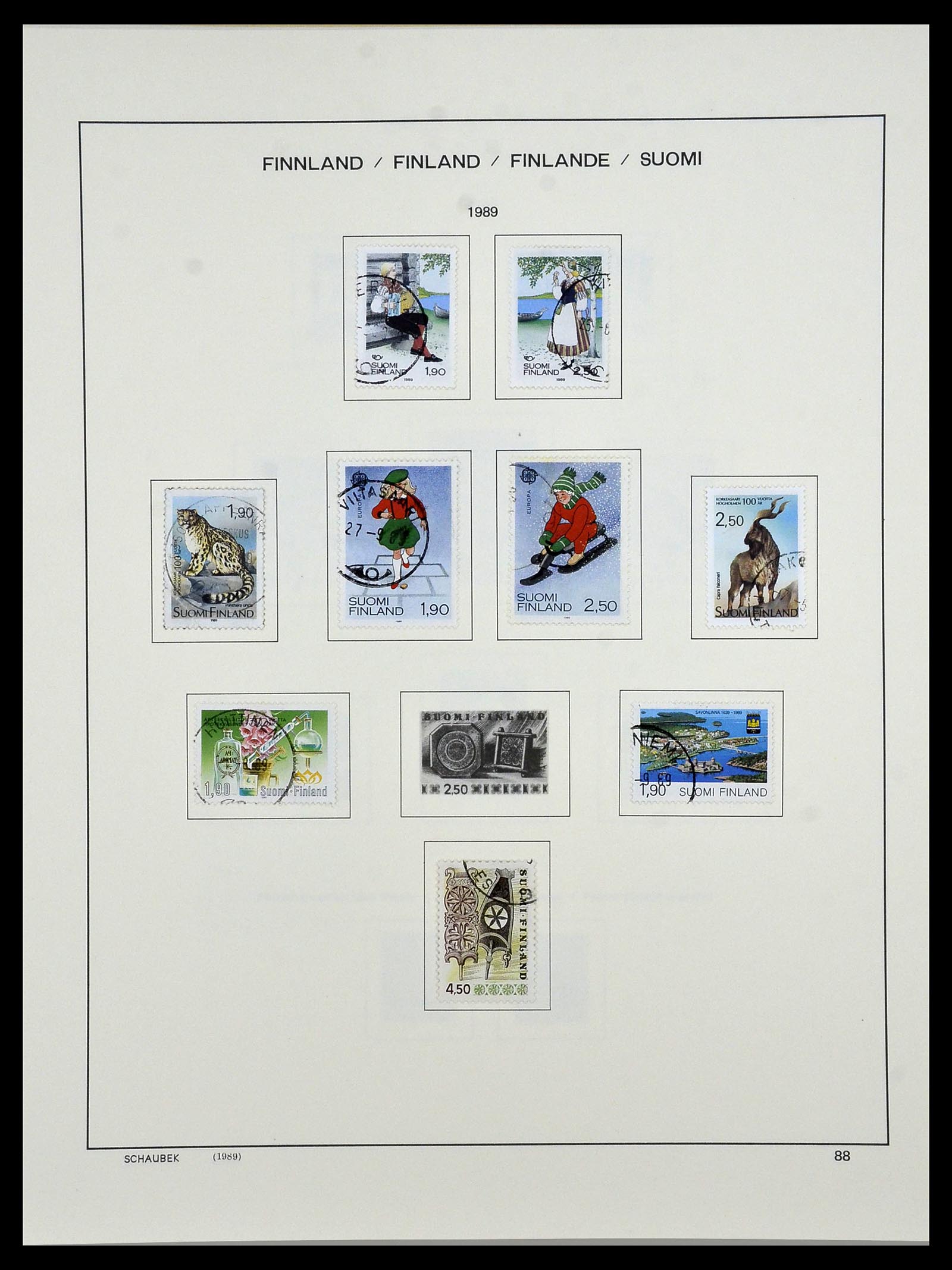 34321 106 - Stamp collection 34321 Finland 1856-1999.