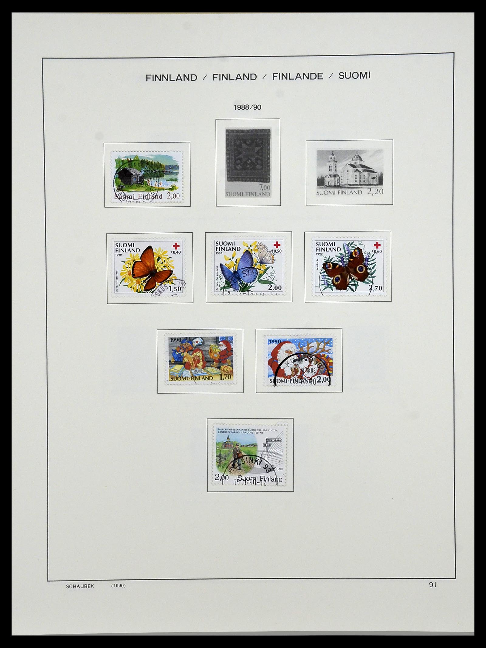 34321 110 - Postzegelverzameling 34321 Finland 1856-1999.