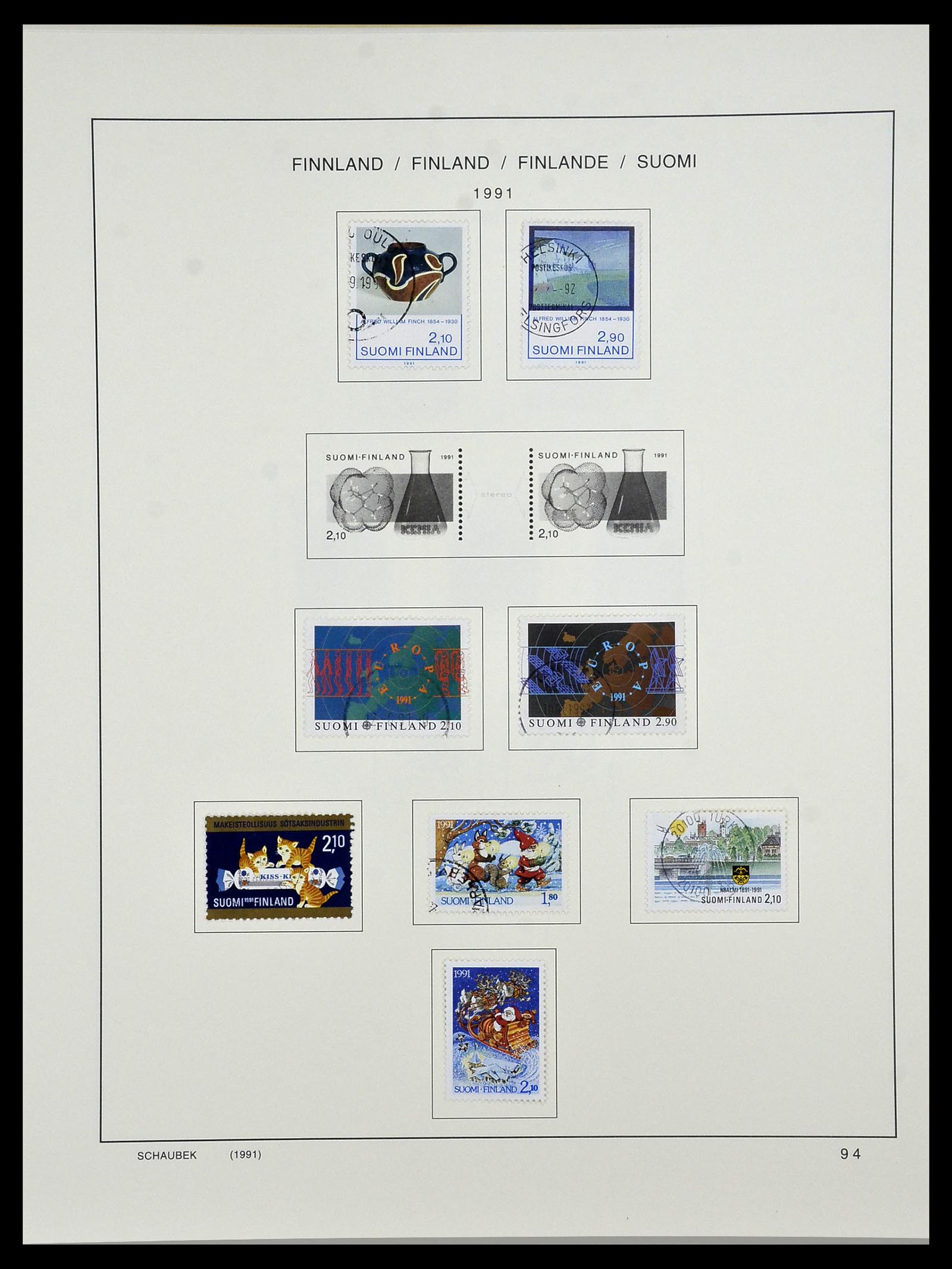 34321 114 - Postzegelverzameling 34321 Finland 1856-1999.