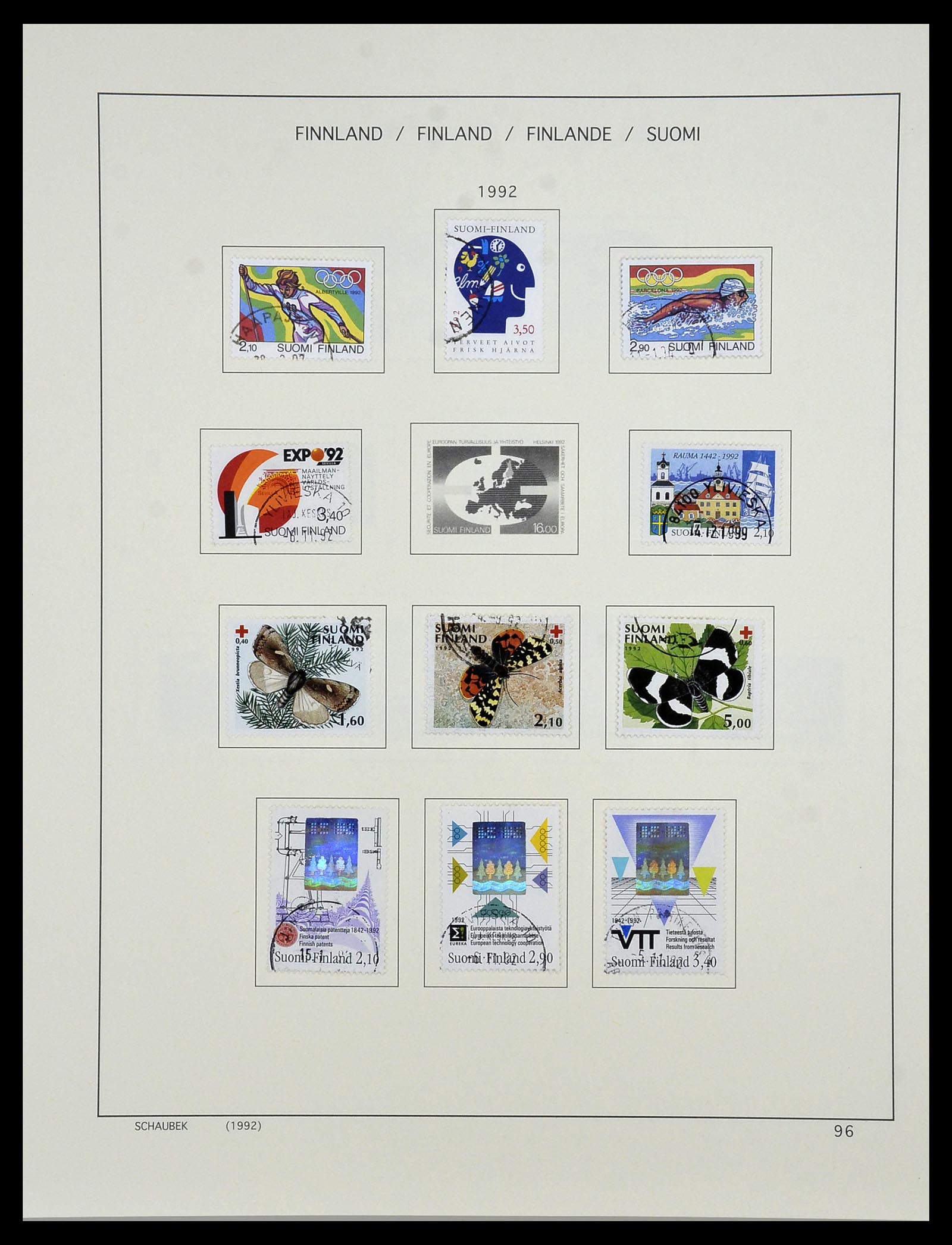 34321 116 - Postzegelverzameling 34321 Finland 1856-1999.