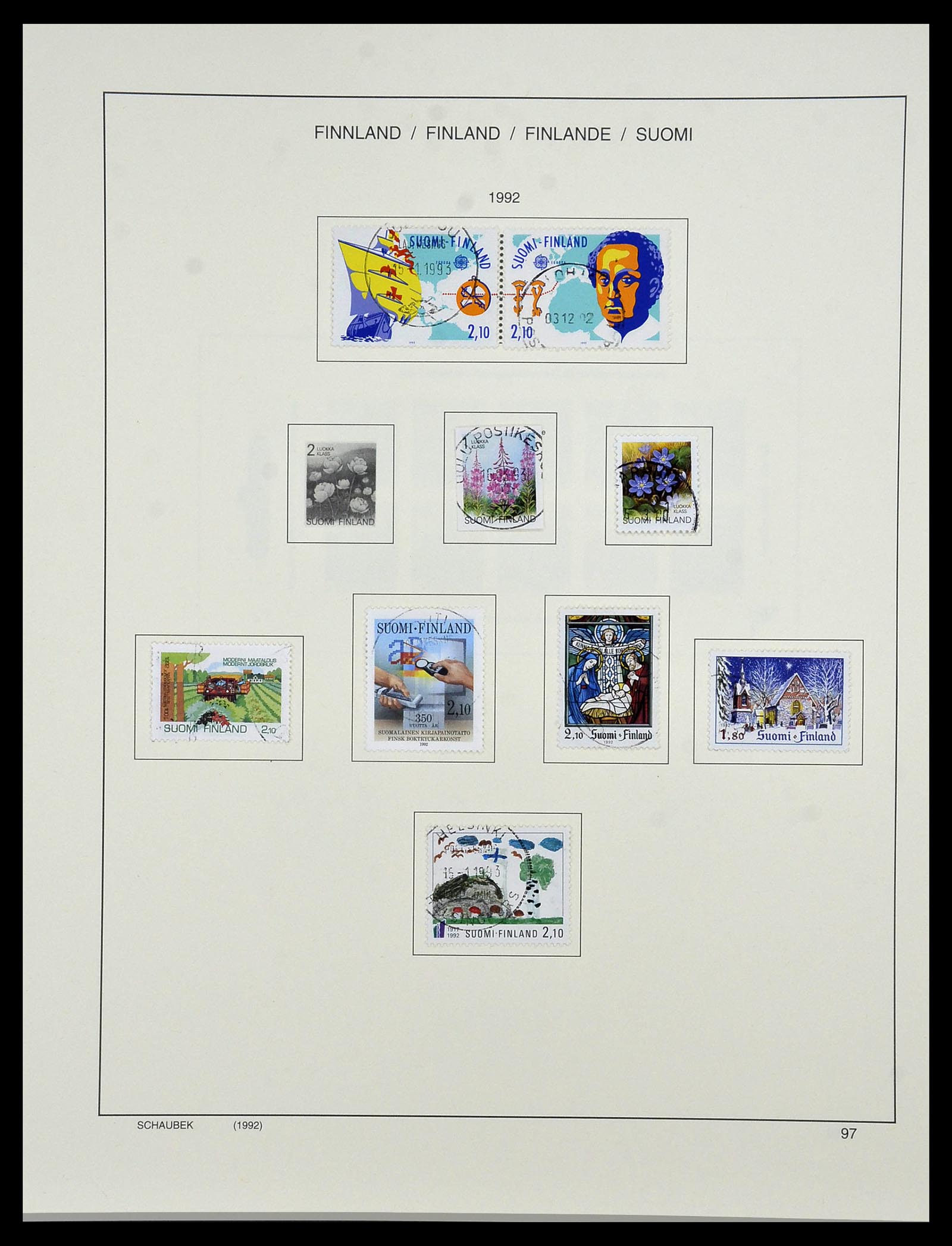 34321 117 - Postzegelverzameling 34321 Finland 1856-1999.
